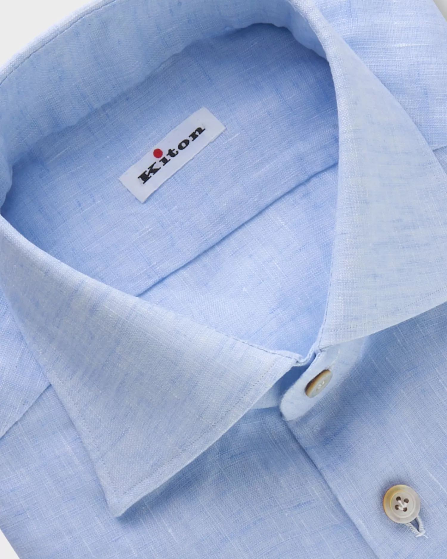 Kiton Light Blue Linen Shirt^ Casual Shirts