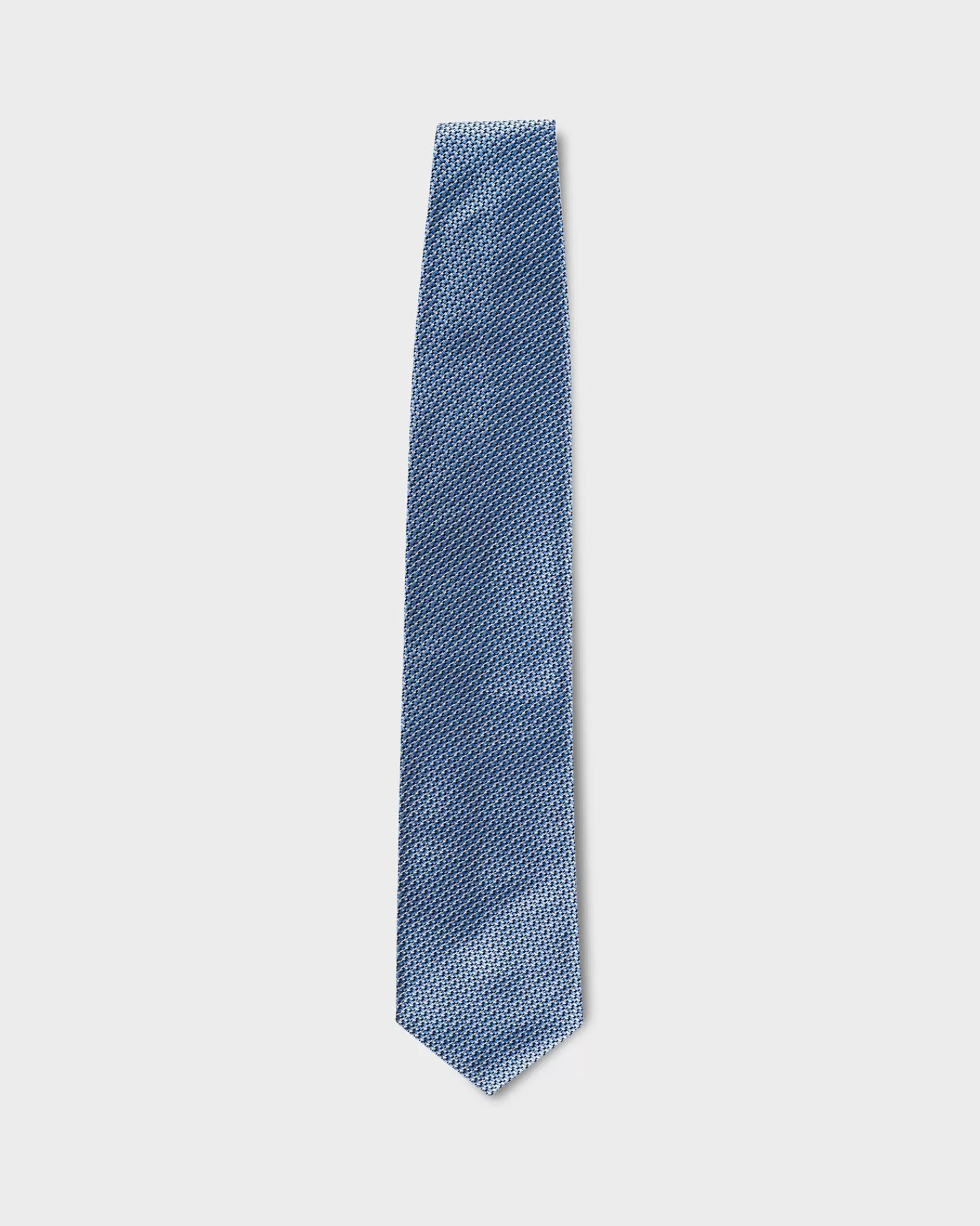 Zegna Light Blue Textured Silk Tie^ Ties