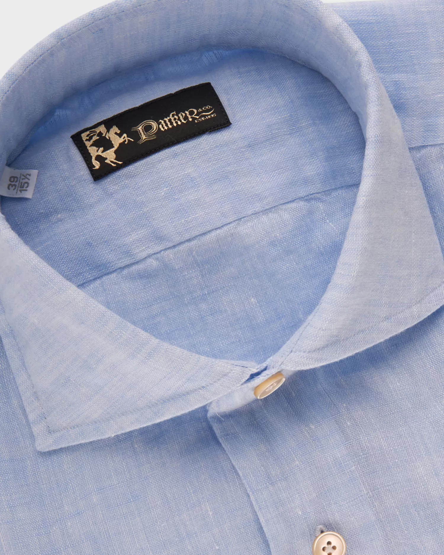 * Light Blue Washed Linen Shirt^ Casual Shirts