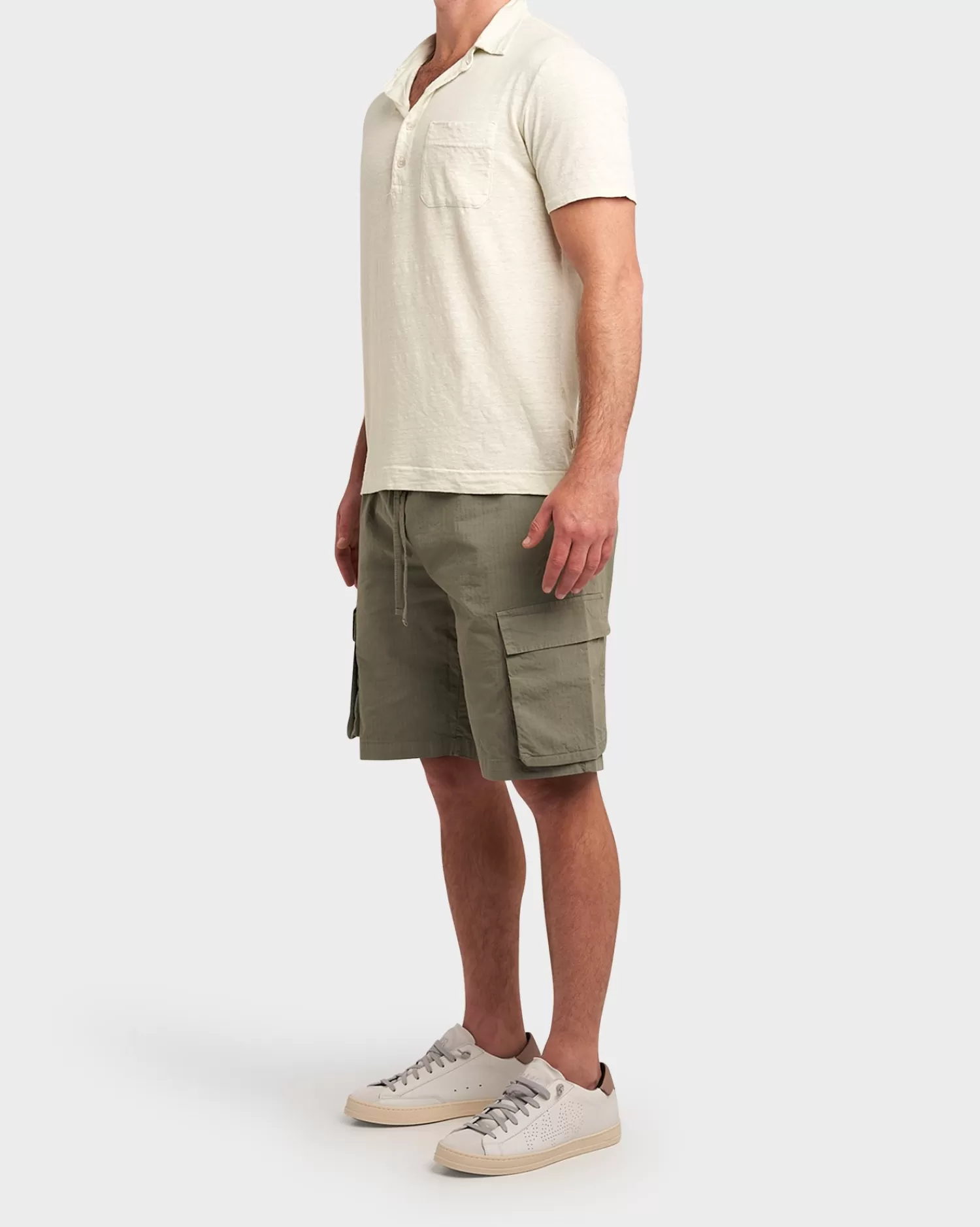 Crossley Light Lime Linen Polo Shirt^ T-Shirts