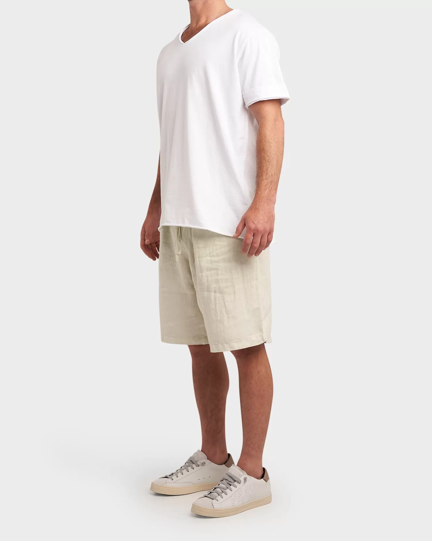 Crossley Light Lime Linen Shorts^ Shorts