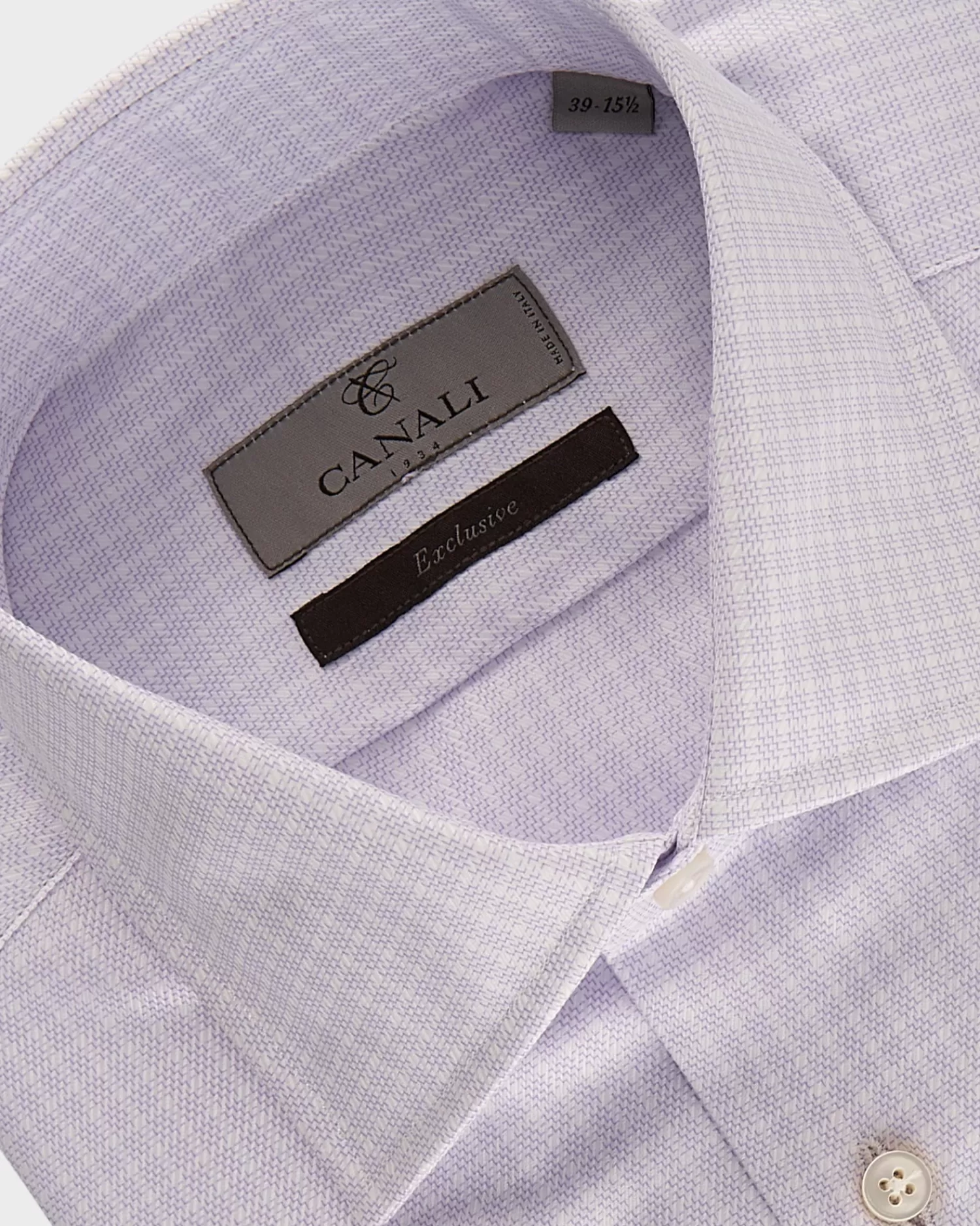 Canali Lilac And White Check Exclusive Cotton Shirt^ Business Shirts