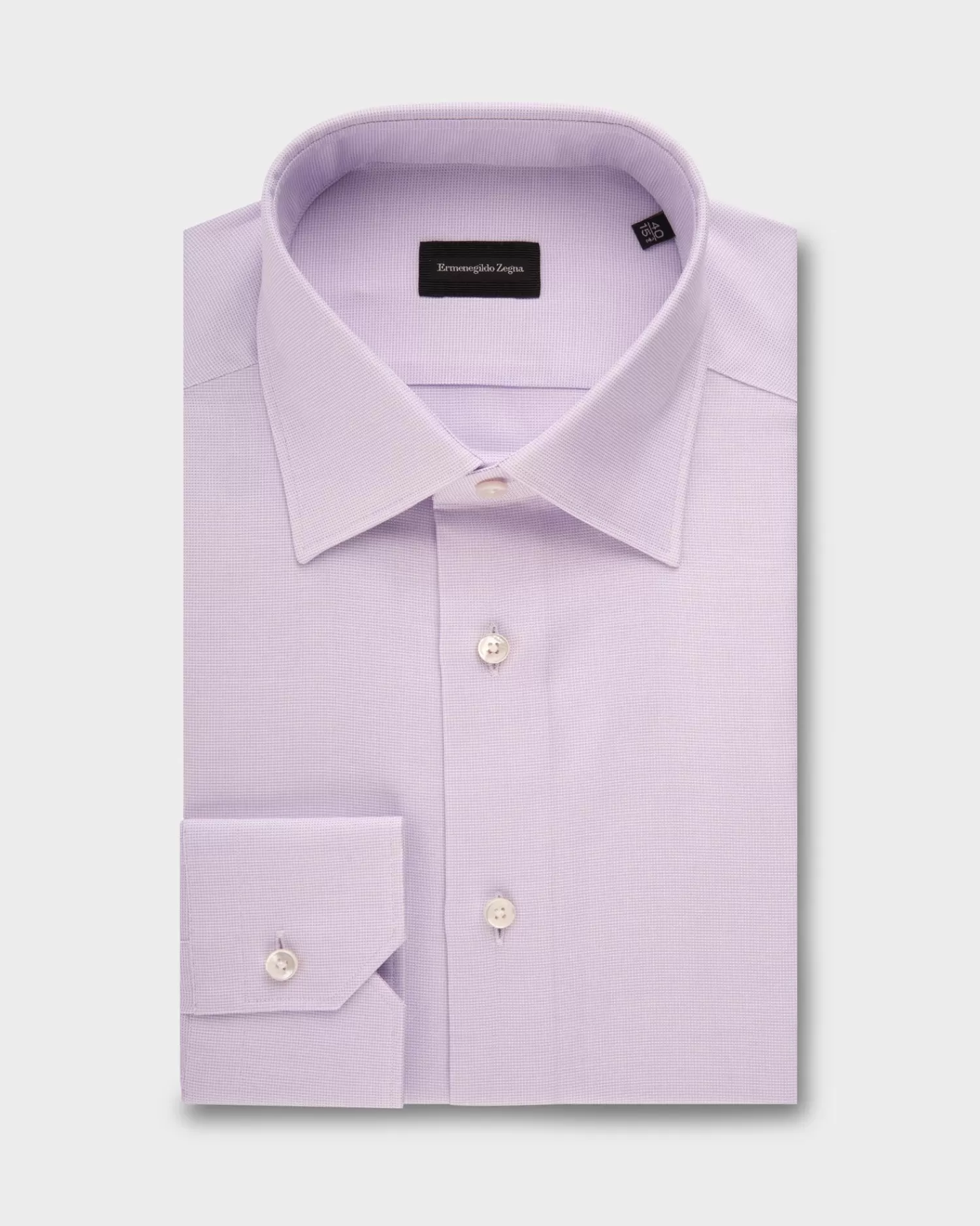 Ermenegildo Zegna Lilac Cotton Shirt^ Business Shirts