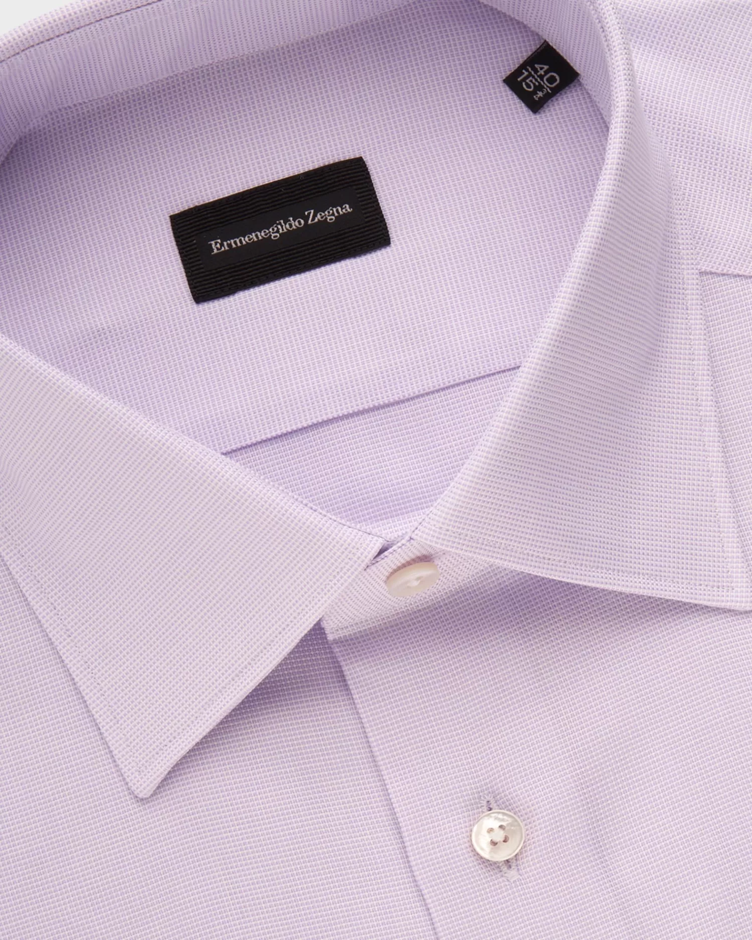 Ermenegildo Zegna Lilac Cotton Shirt^ Business Shirts