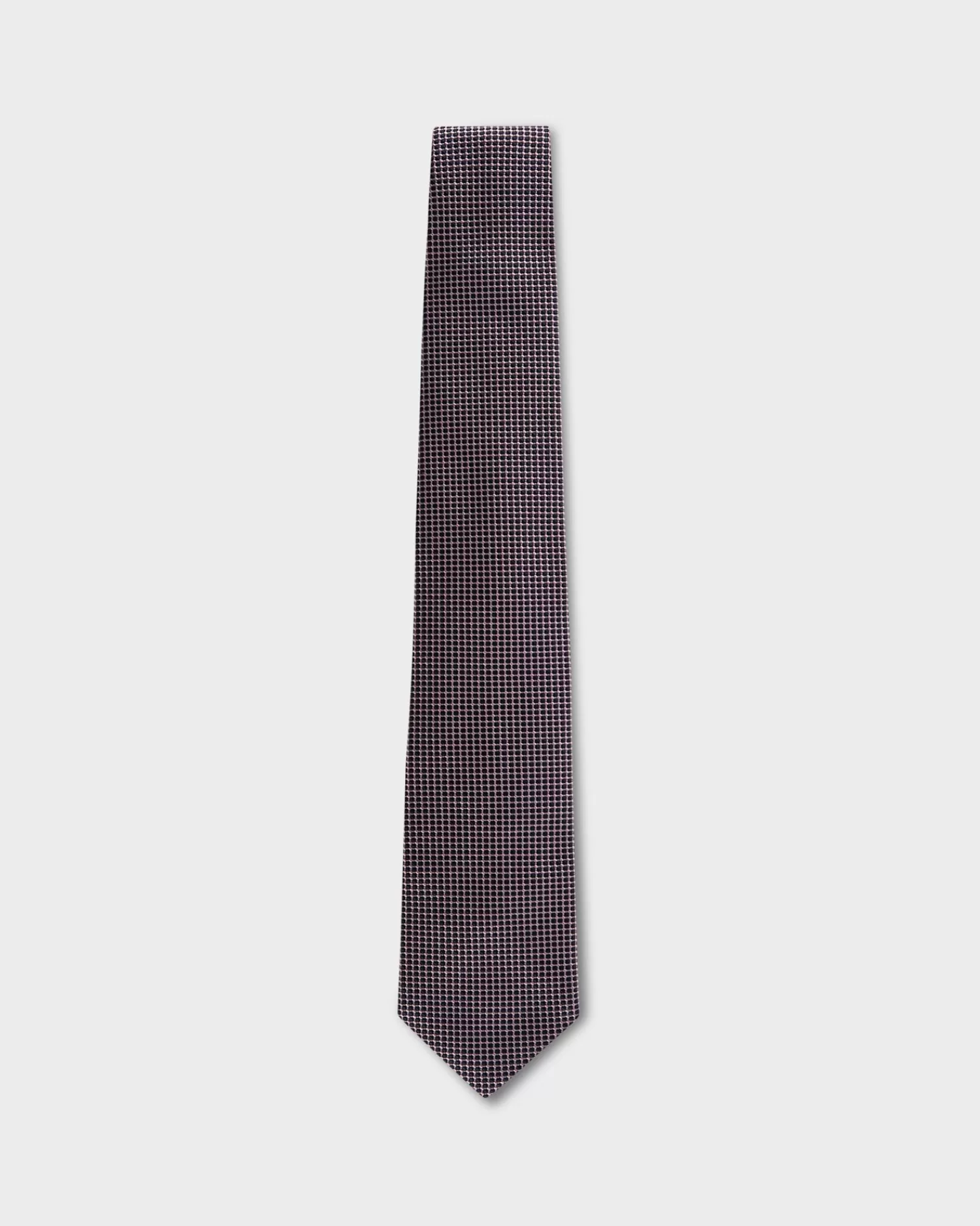 Zegna Mauve And Navy Circles Tie^ Ties