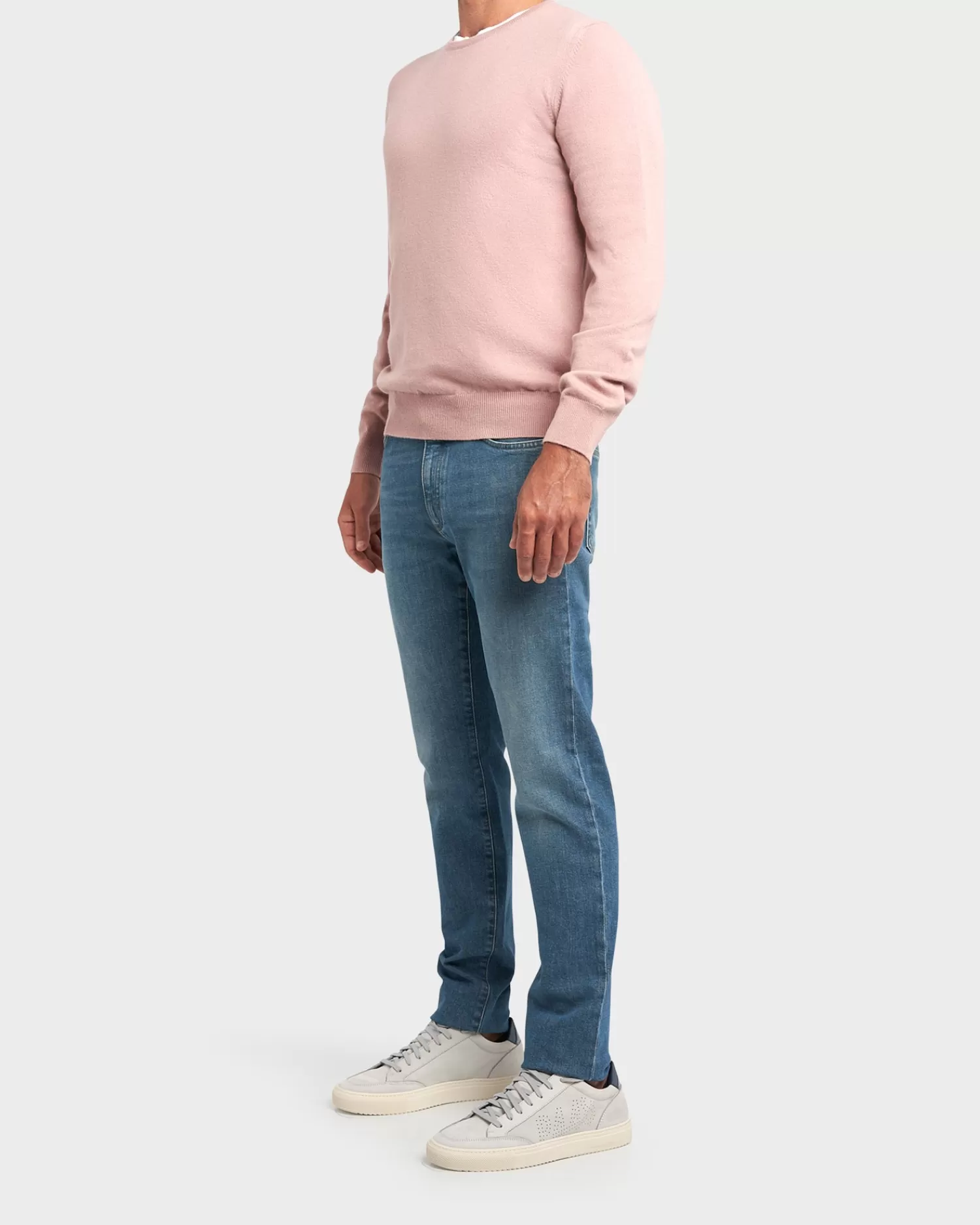 Gran Sasso Mauve Cashmere Crew Neck Sweater^ Knitwear