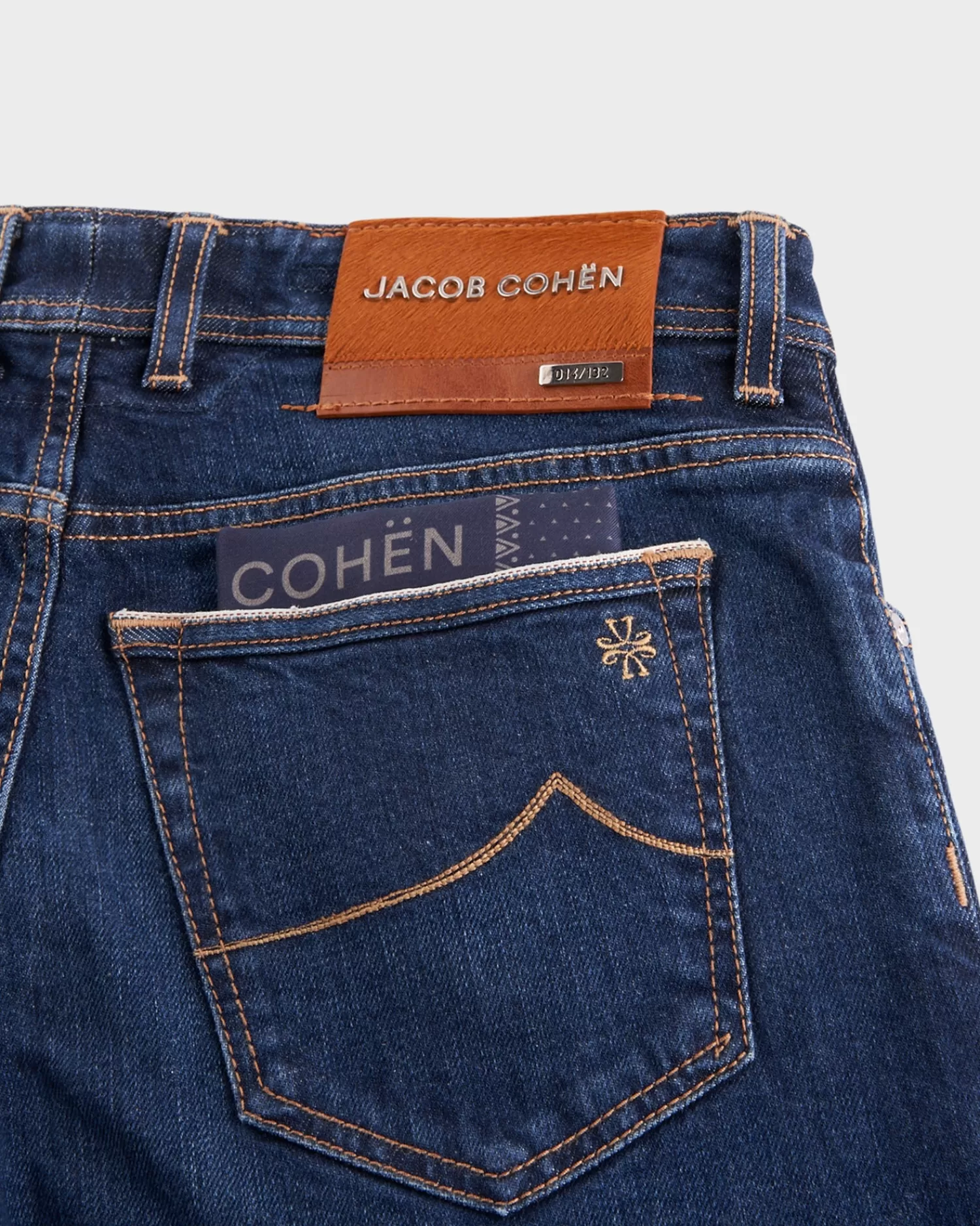 Jacob Cohen Mid Blue Limited Edition Cotton Stretch Slim Jeans^ Jeans