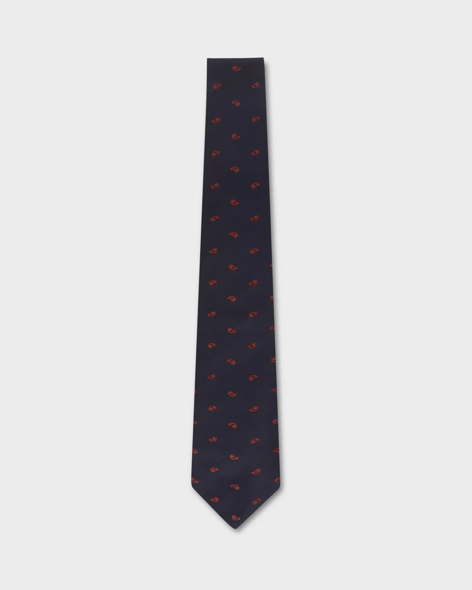 Brioni Midnight And Red Paisley Tie^ Ties