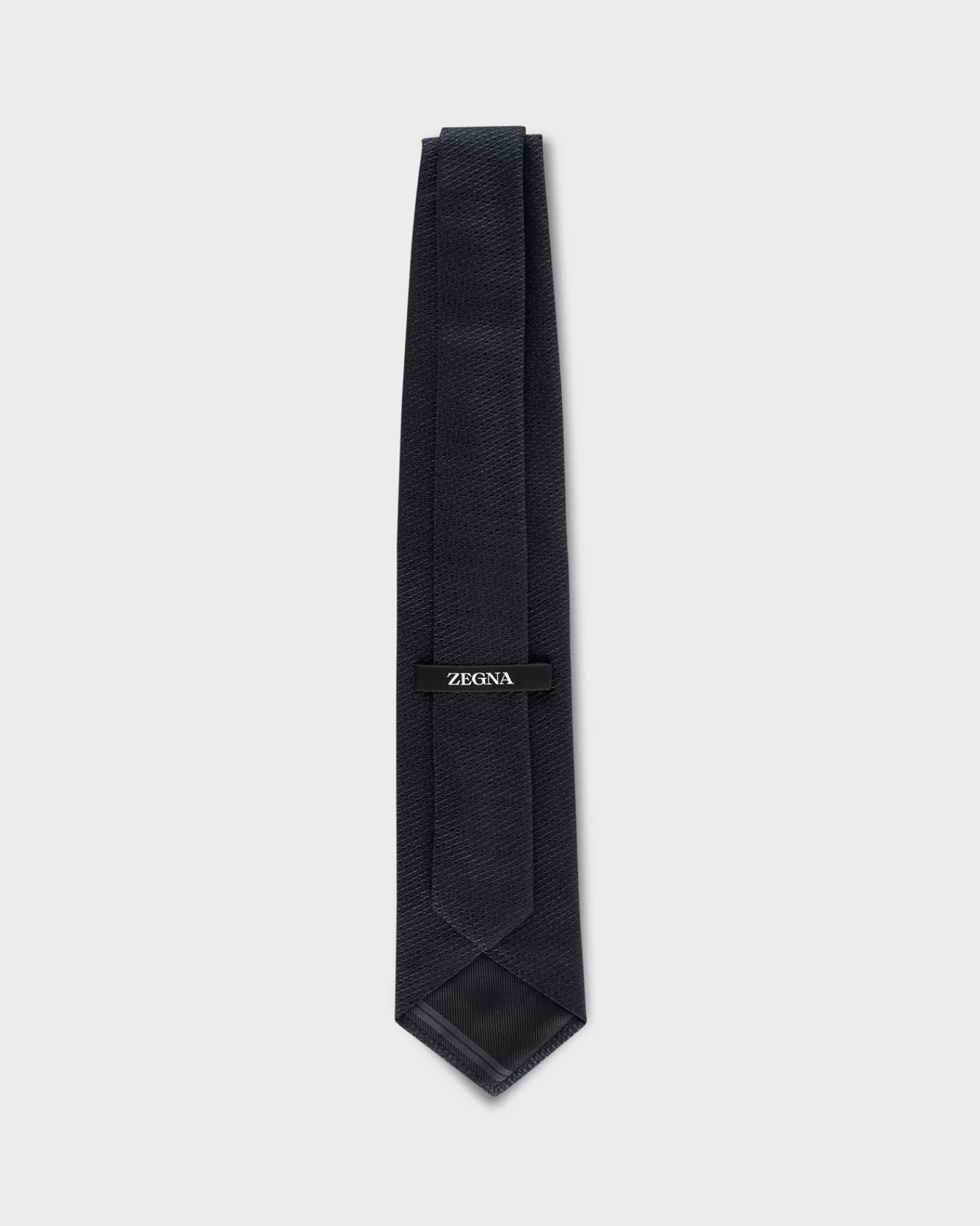 Zegna Midnight Blue Jacquard Silk Tie^ Ties