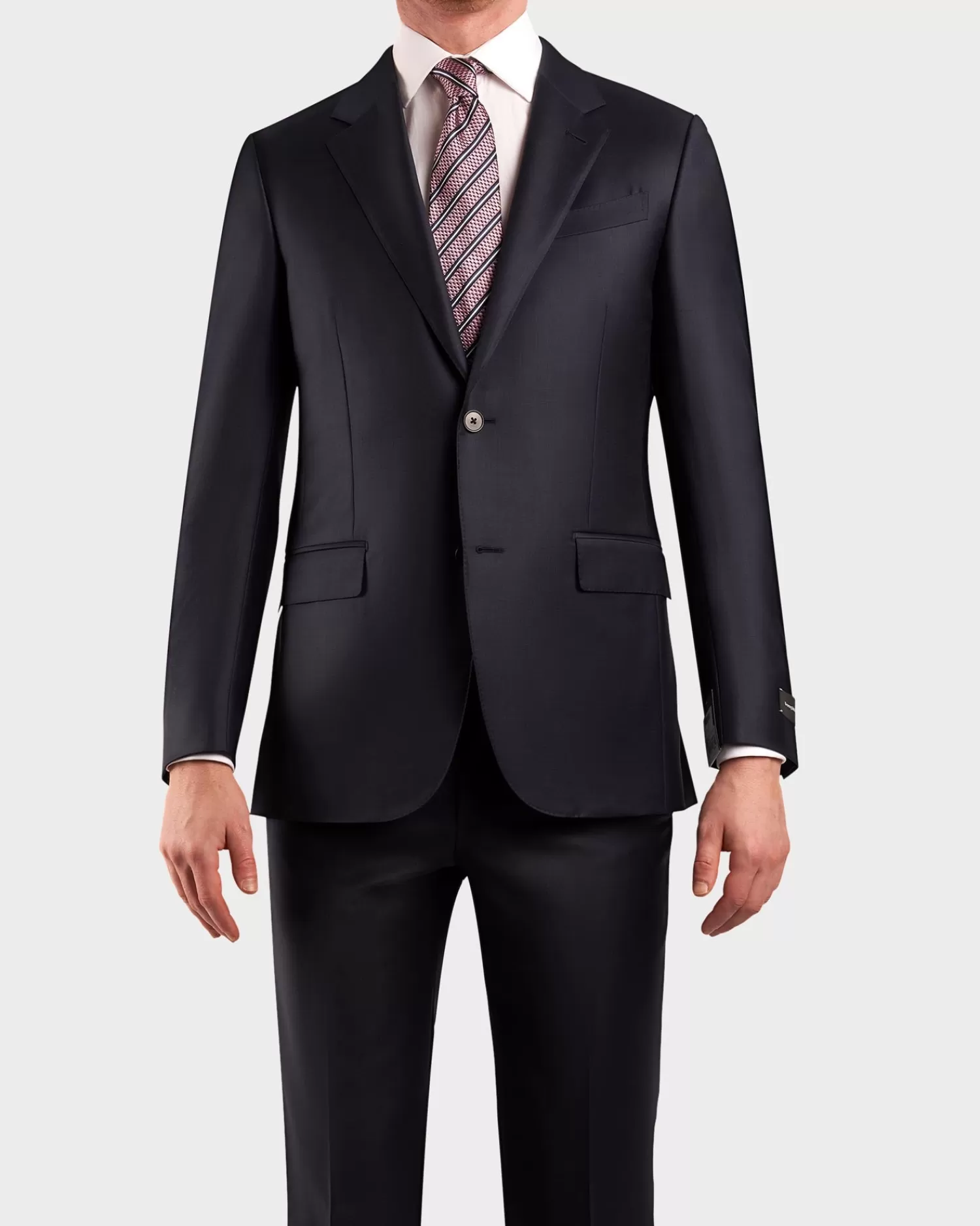 Ermenegildo Zegna Midnight Pinpoint Pattern Trofeo Wool Suit^ Suiting