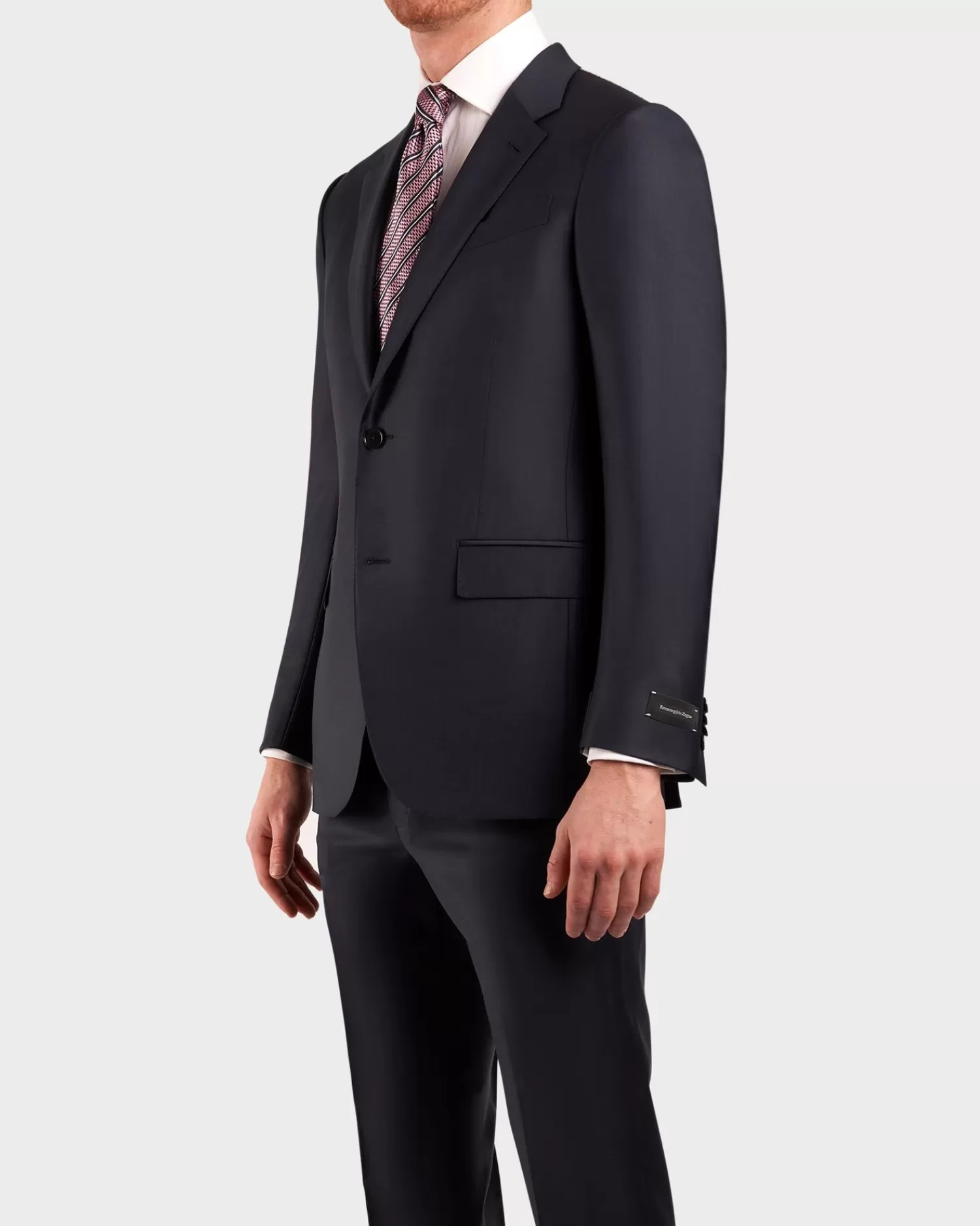 Ermenegildo Zegna Midnight Pinpoint Pattern Trofeo Wool Suit^ Suiting