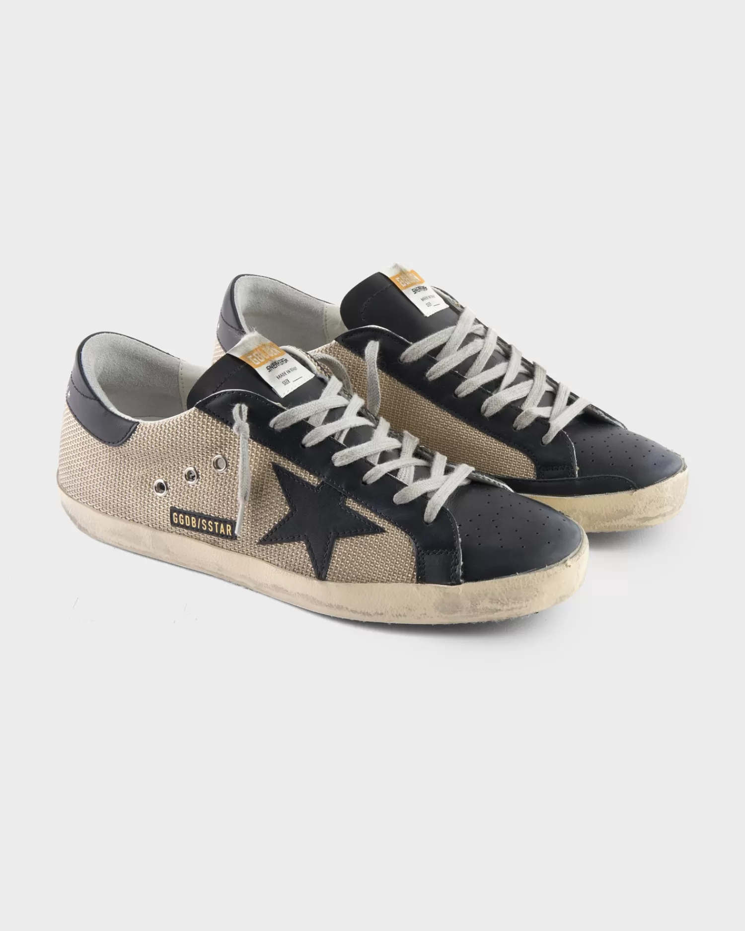 Golden Goose Milk And Black Super-Star Sneakers^ Sneakers