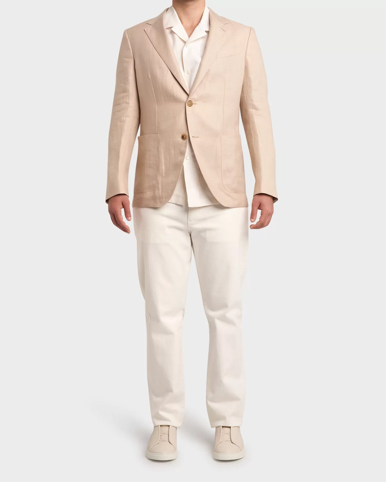 Zegna Natural Beige Linen Sports Jacket^ Sports Jackets