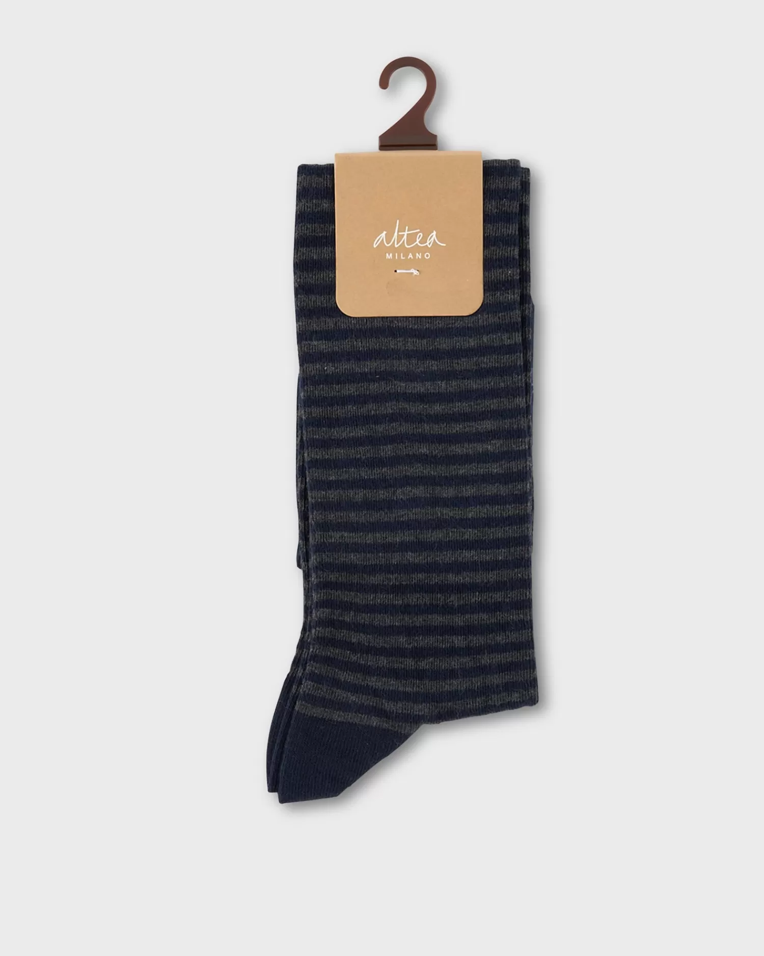 Altea Navy And Grey Striped Socks^ Socks