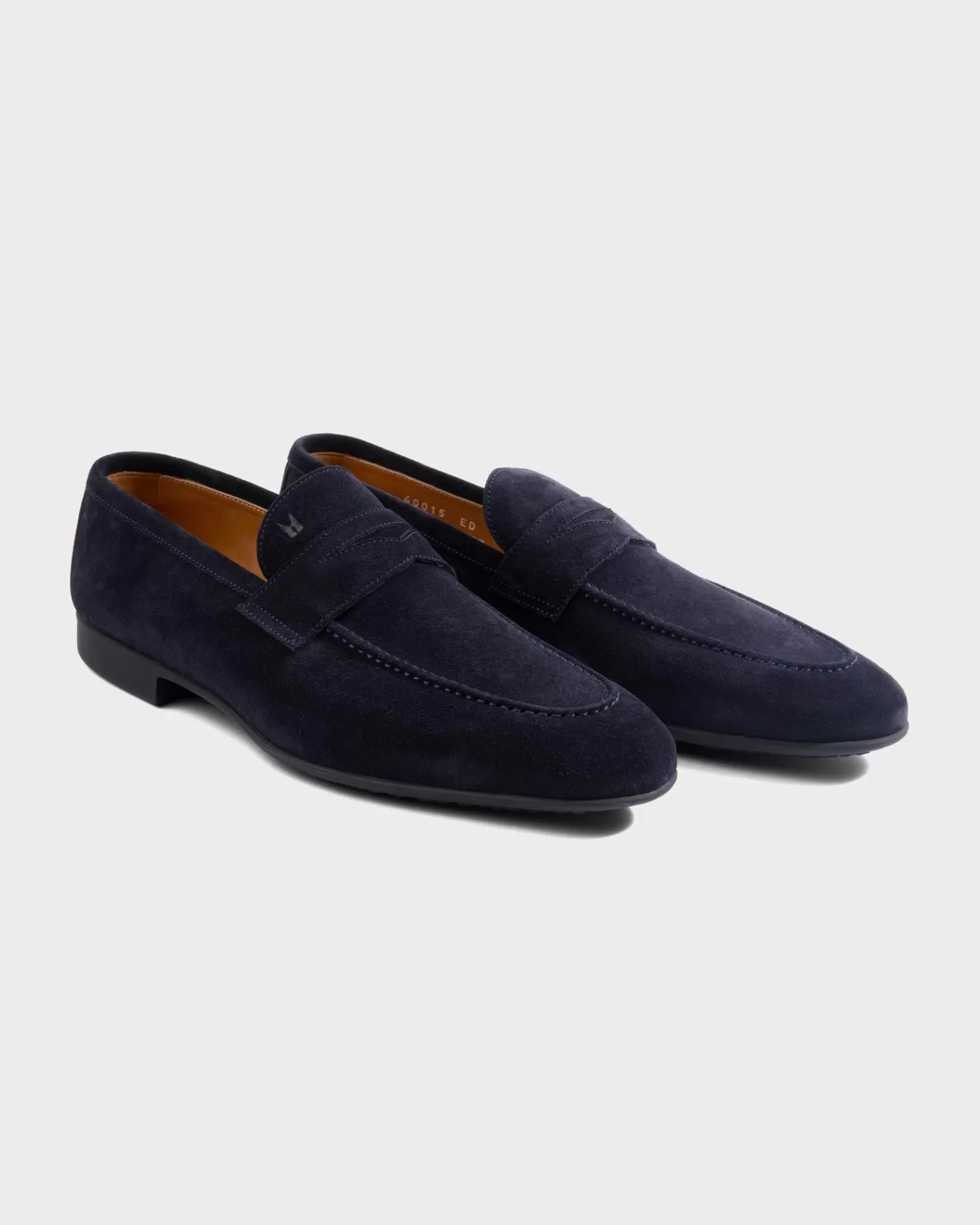 Moreschi Navy Baku Suede Penny Loafer^ Loafers