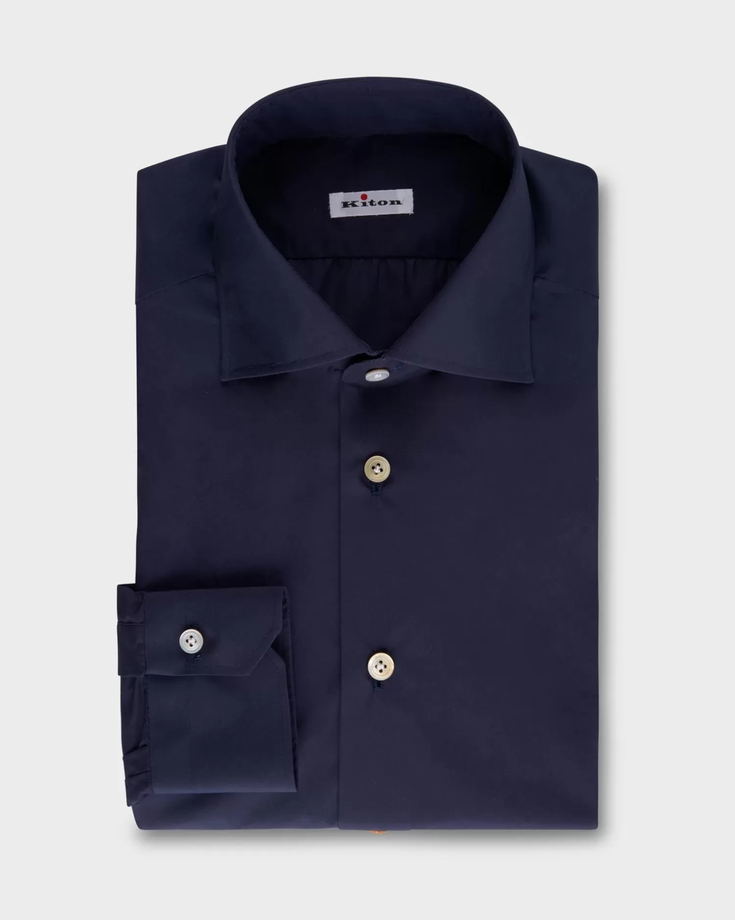 Kiton Navy Cotton Shirt^ Casual Shirts