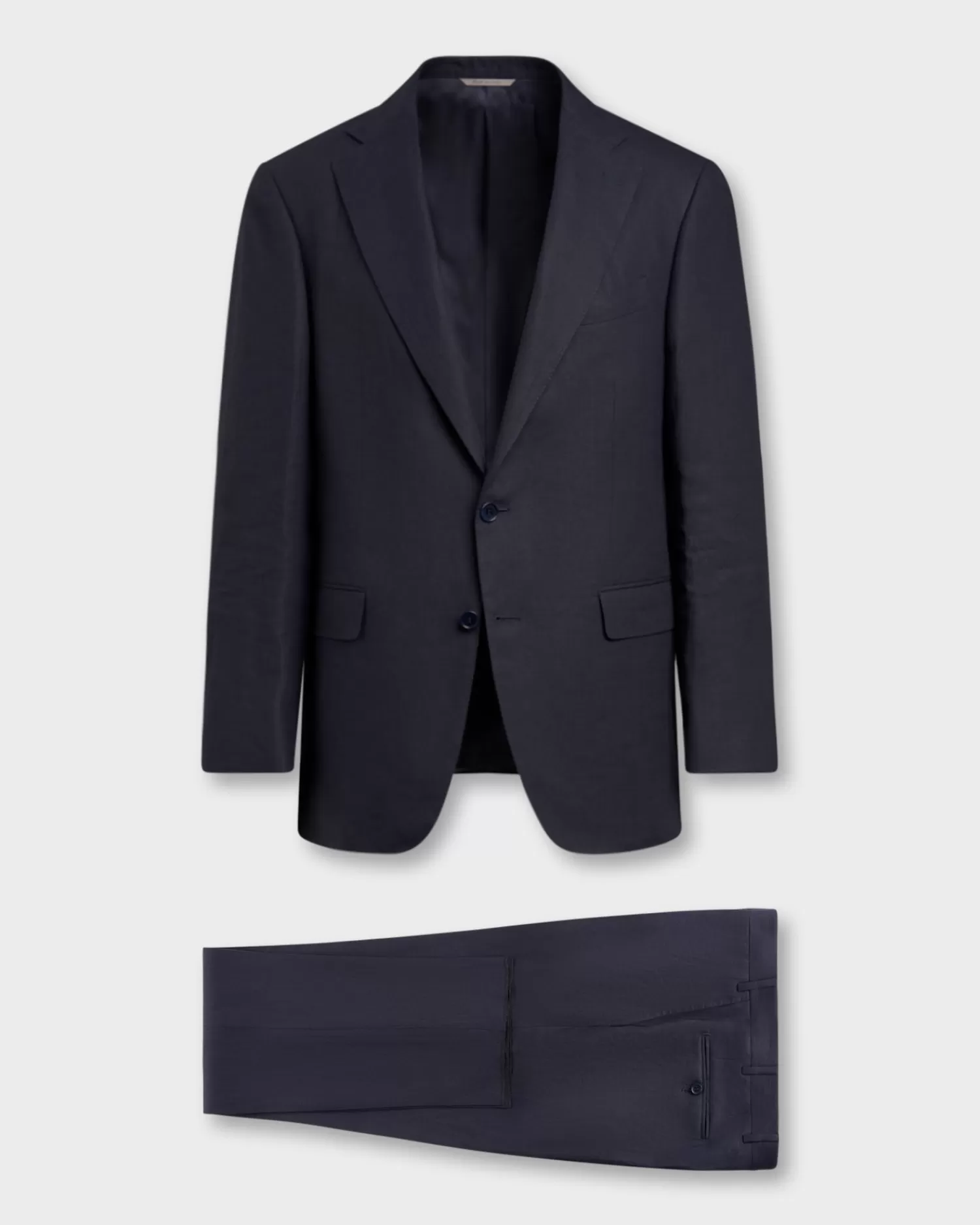 Canali Navy Puro Linen Suit^ Suiting