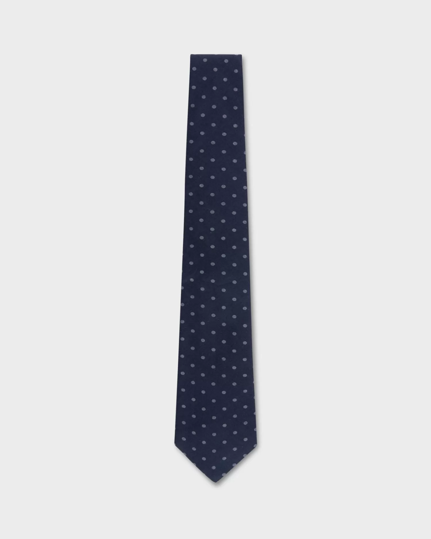 Canali Navy Spotted Cotton Tie^ Ties