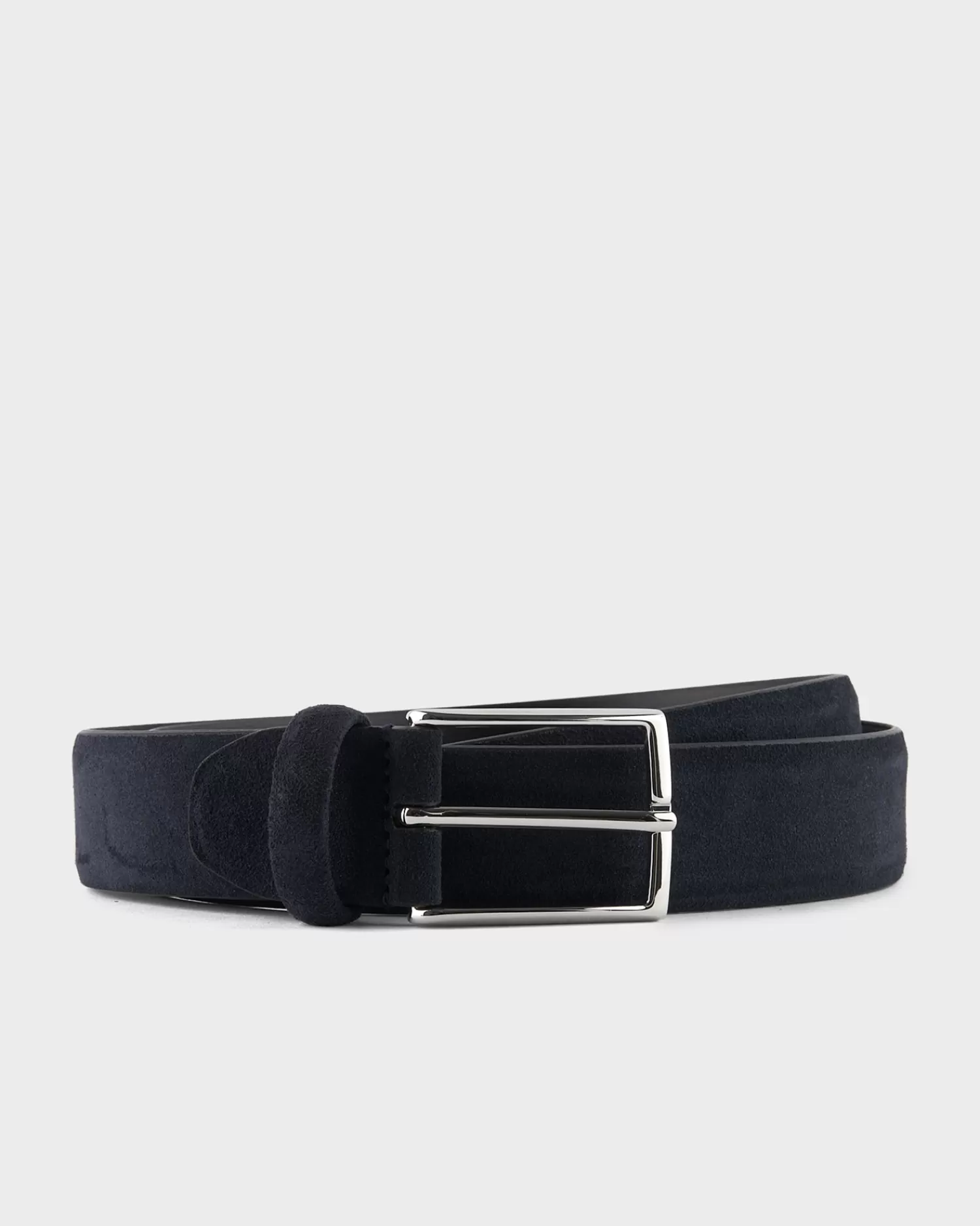 Andersons Navy Suede Leather Belt^ Belts