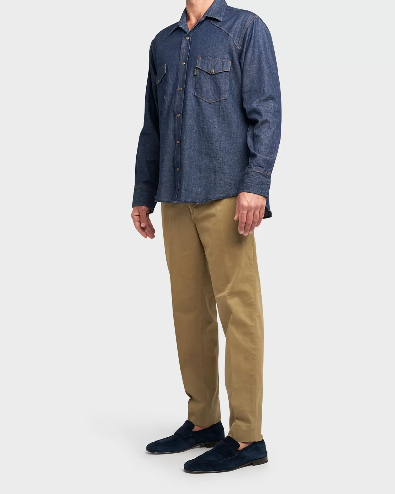 Haikure Olive Cotton Chinos^ Casual Pants