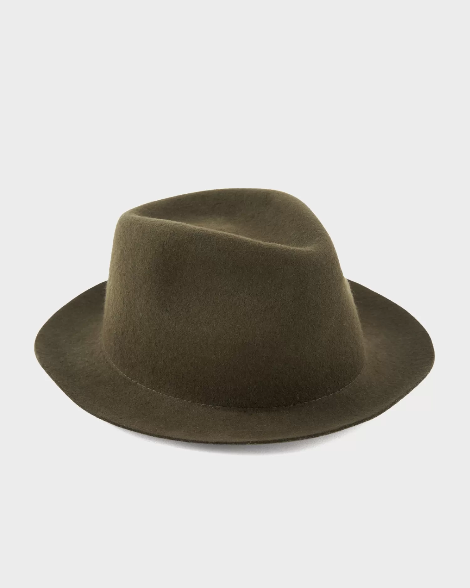 Altea Olive Green Wool Fedora^ Hats And Beanies