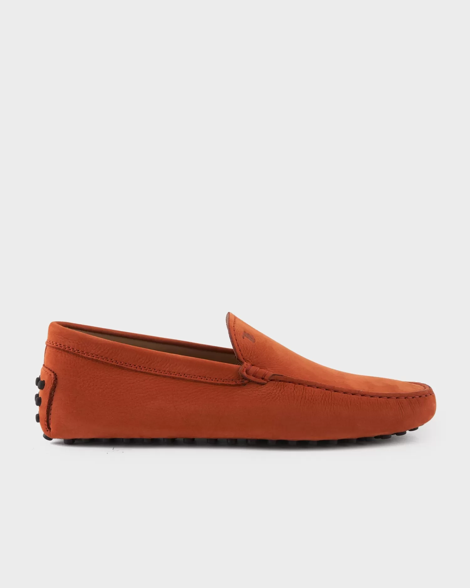 Tods Orange Gommino Nubuck Driving Shoes^ Loafers