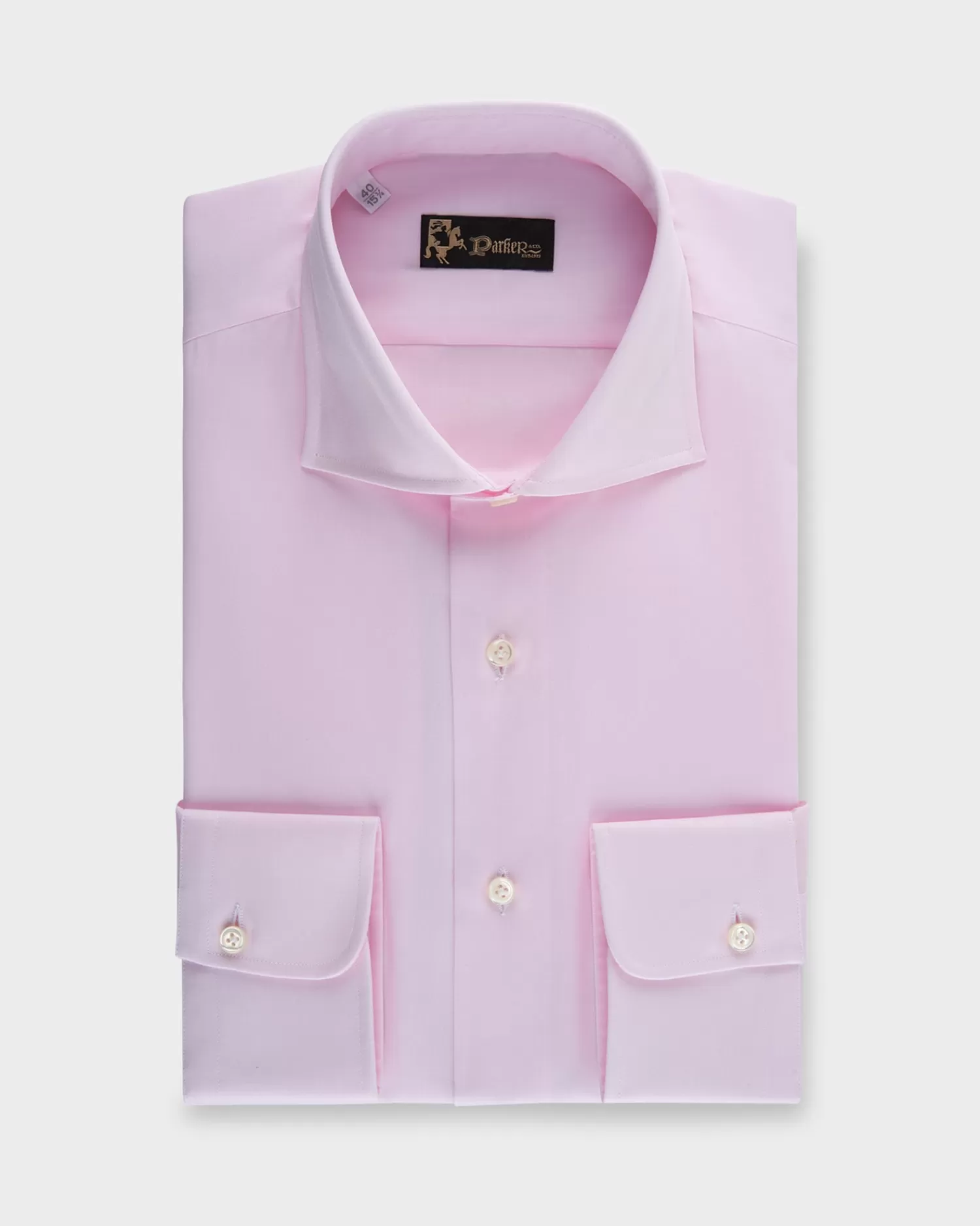 * Pale Pink Cotton Shirt^ Business Shirts