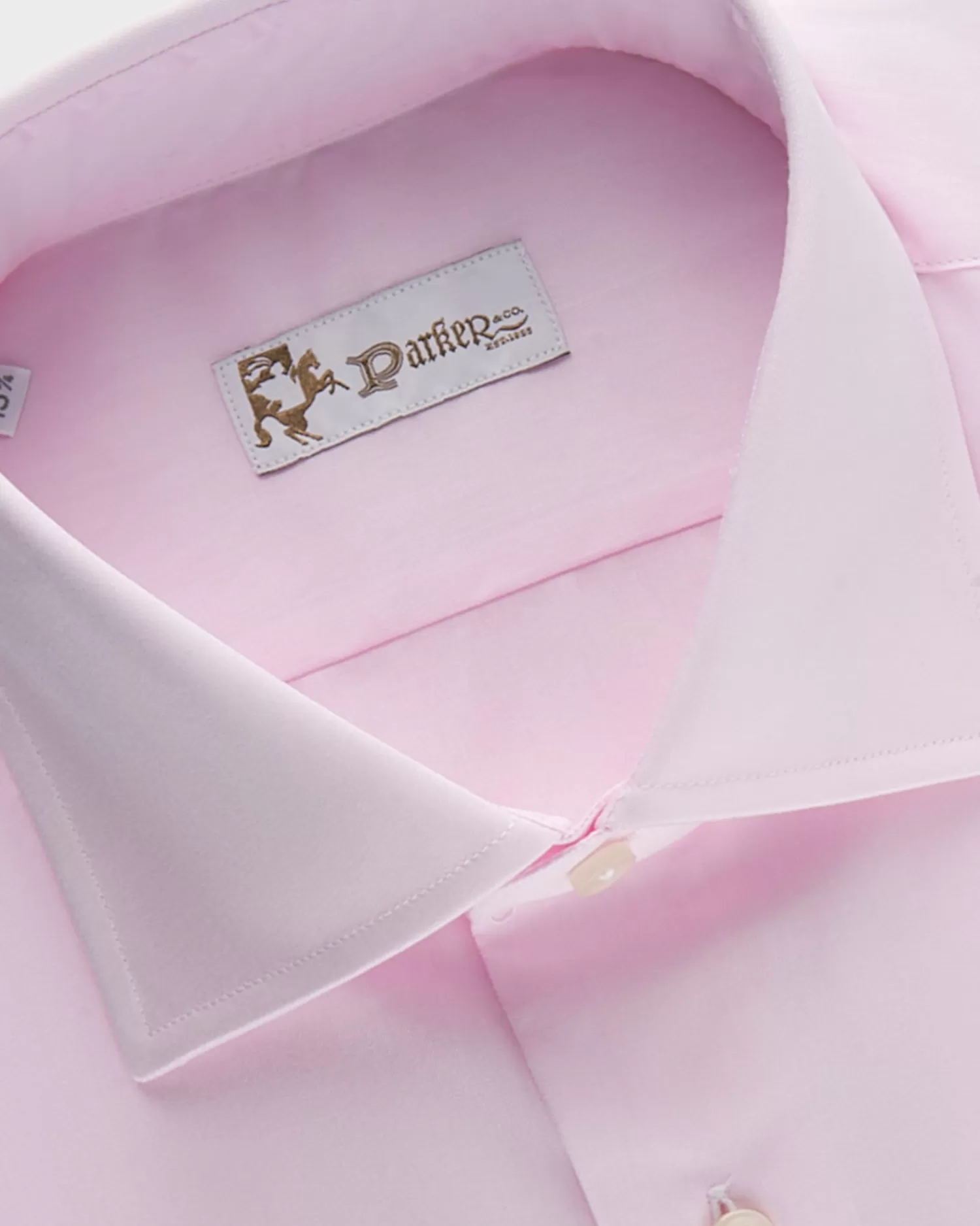 * Pale Pink Cotton Twill Shirt^ Business Shirts