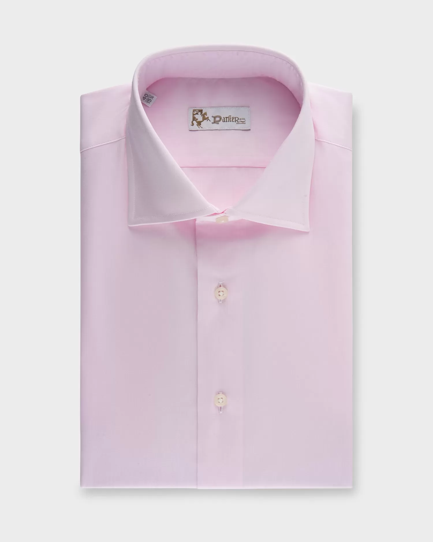 * Pale Pink Cotton Twill Shirt^ Business Shirts