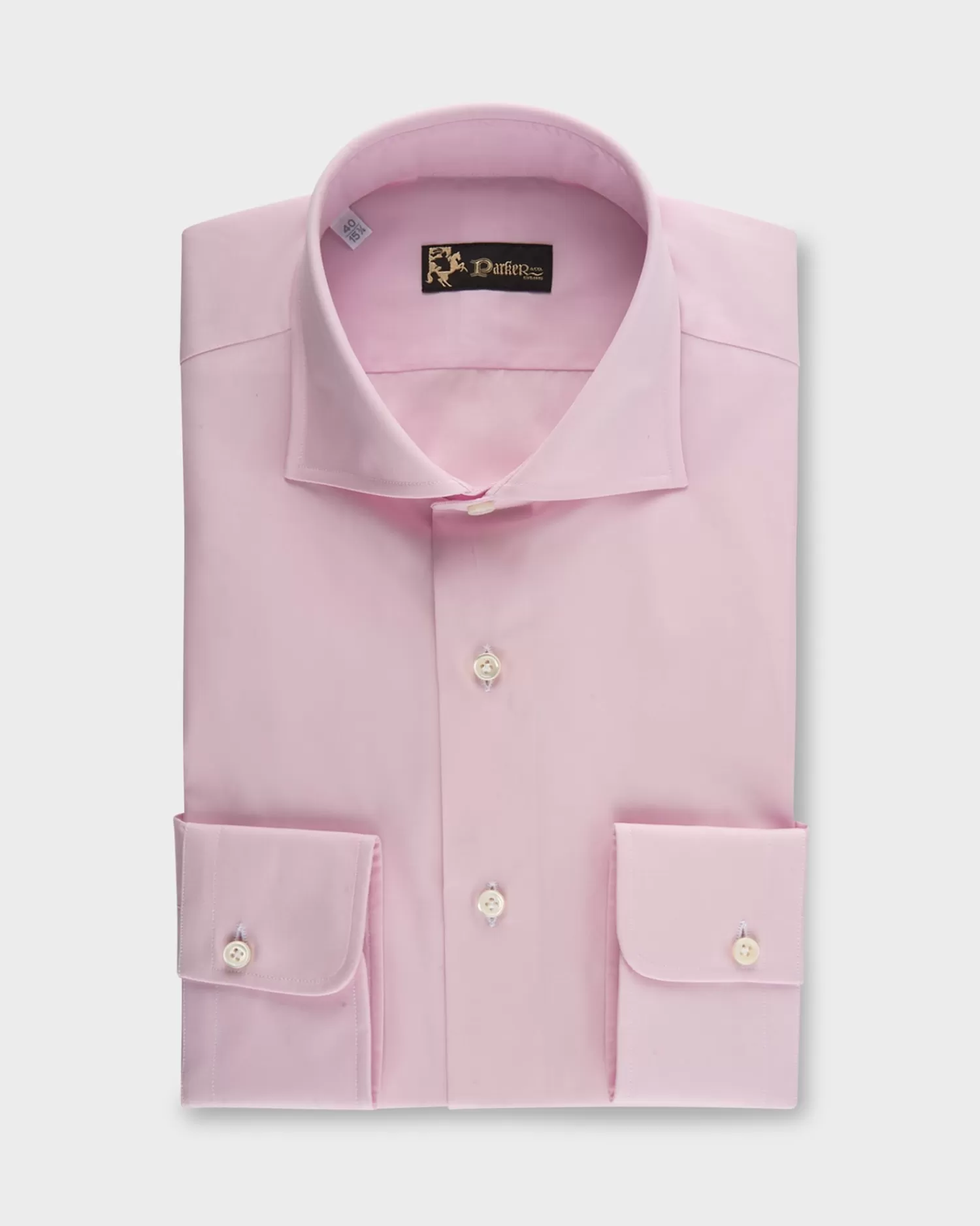 * Pink Cotton Poplin Shirt^ Business Shirts