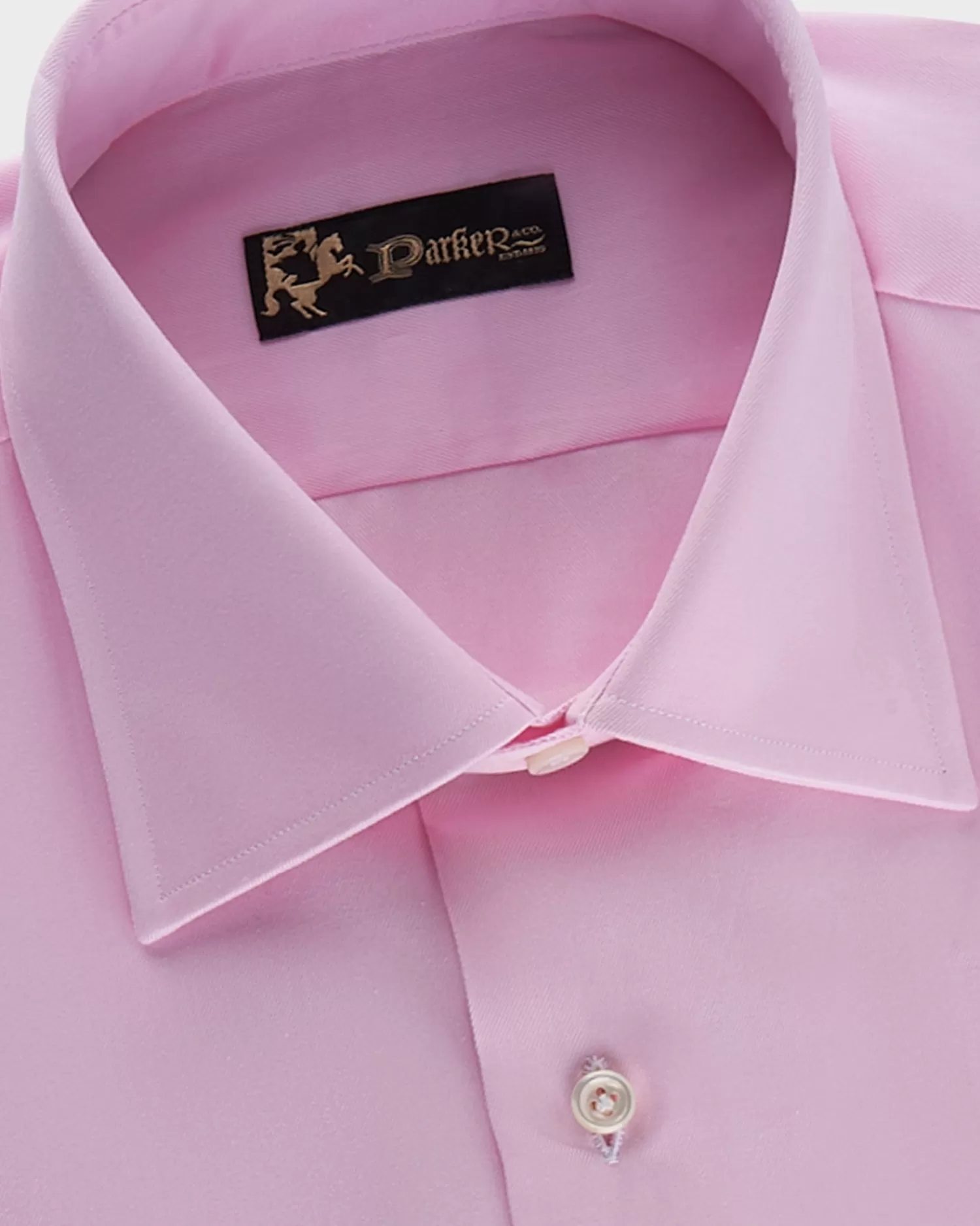 * Pink Cotton Twill Shirt^ Casual Shirts