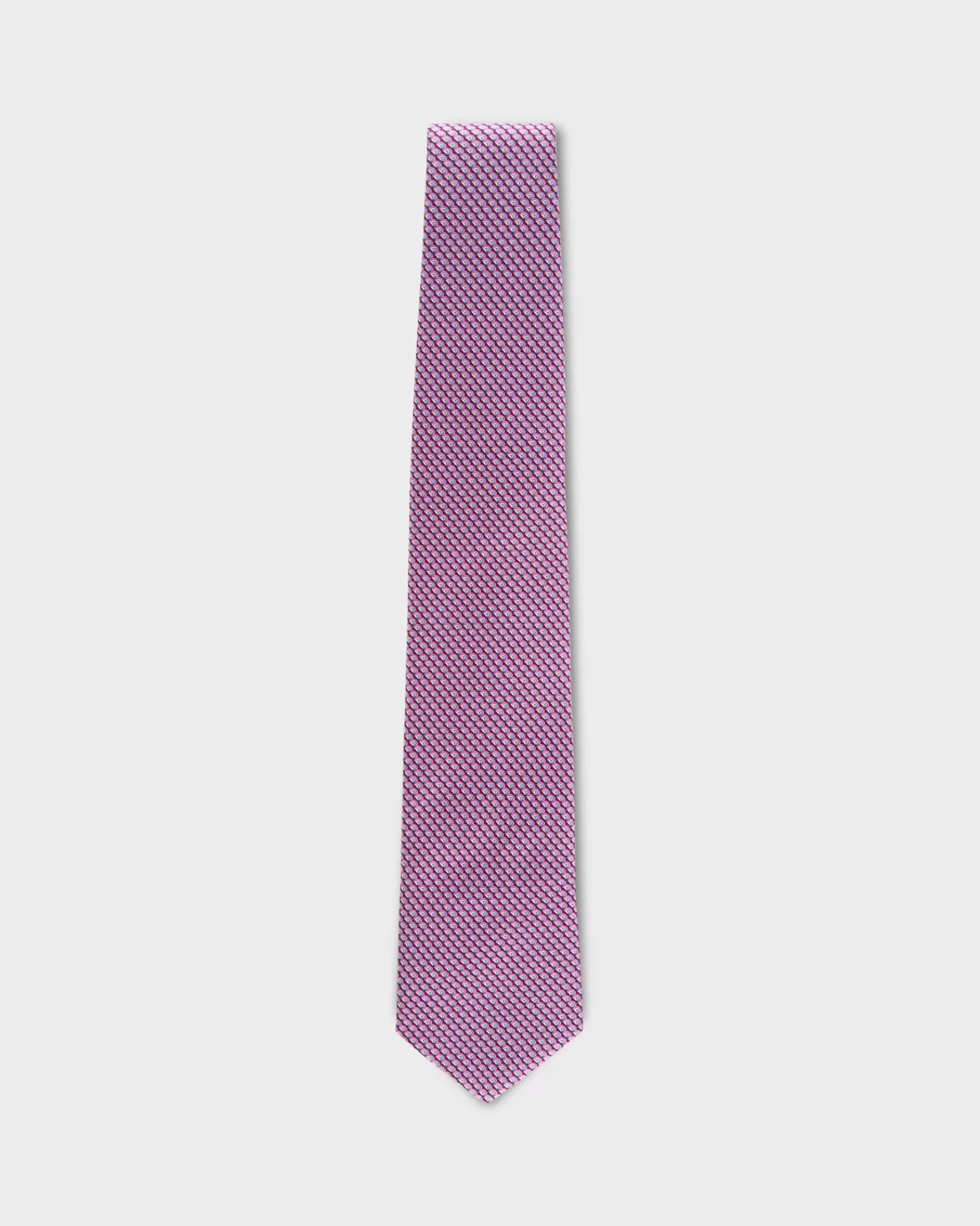 Zegna Pink Geo Silk Tie^ Ties