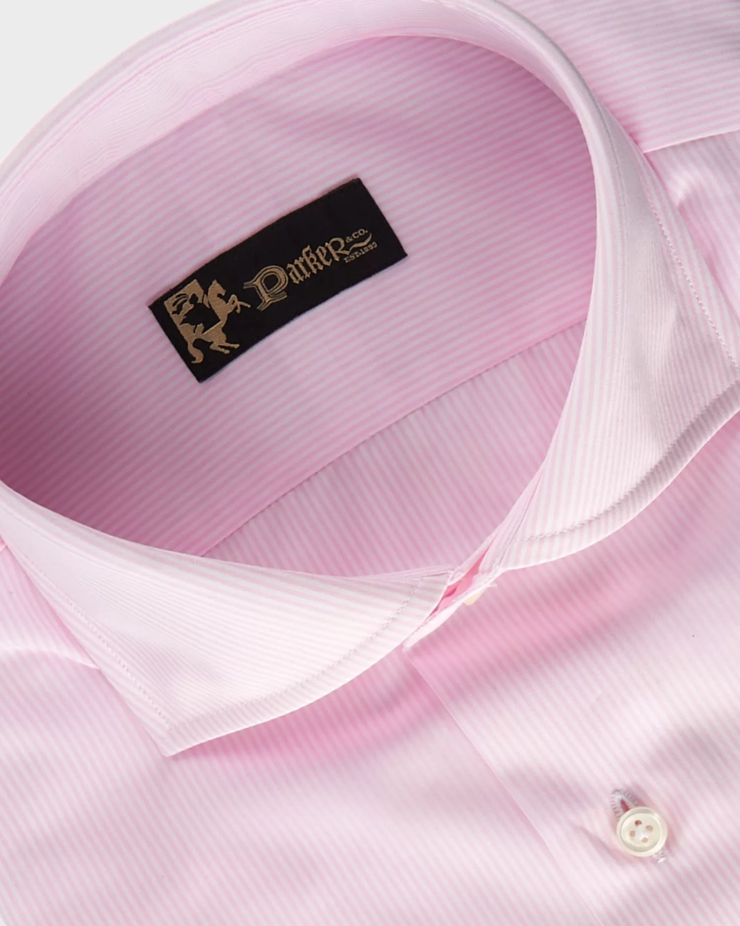 * Pink Pinstripe Cotton Shirt^ Business Shirts