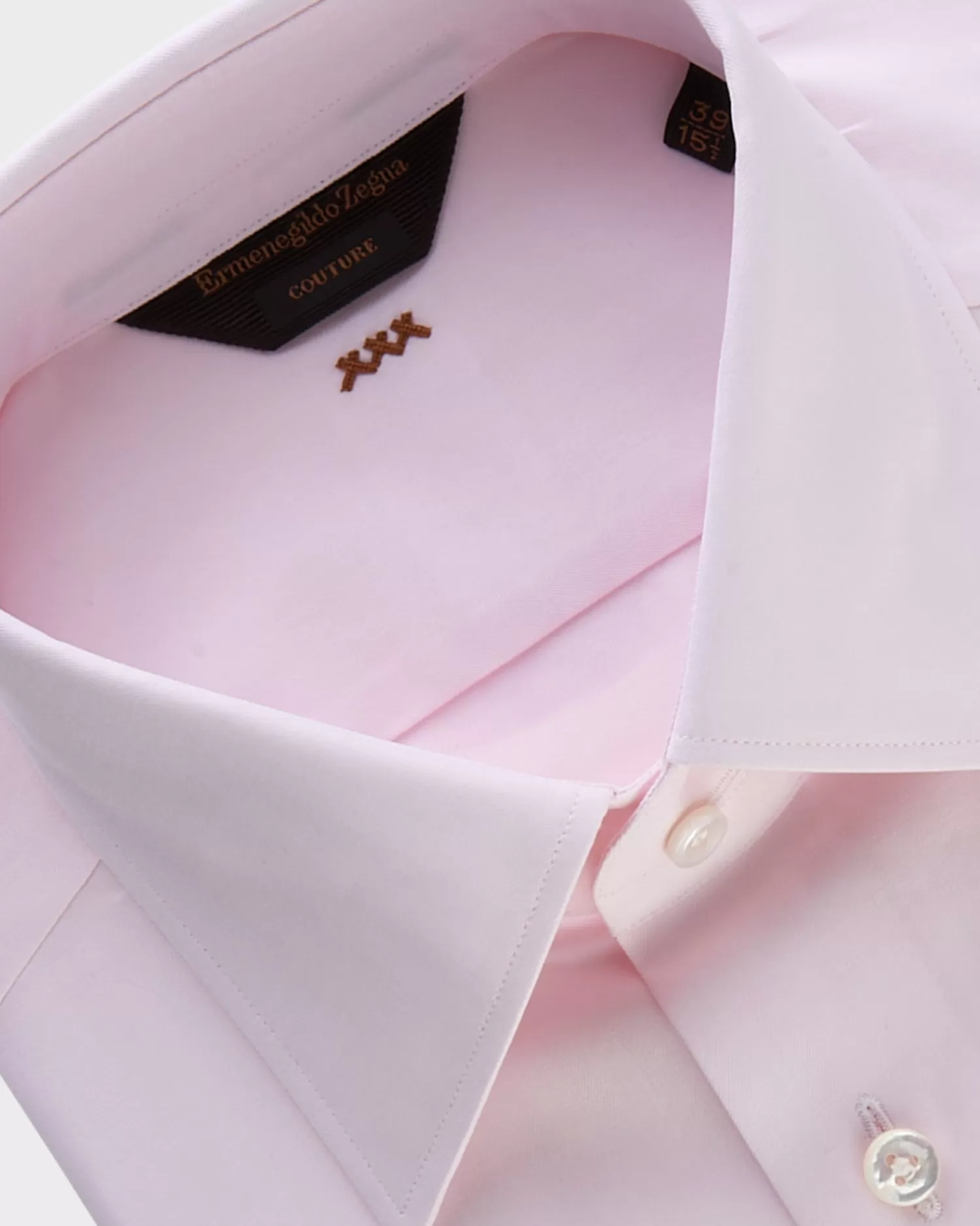 Ermenegildo Zegna Pink Sea Island Cotton Couture Shirt^ Business Shirts