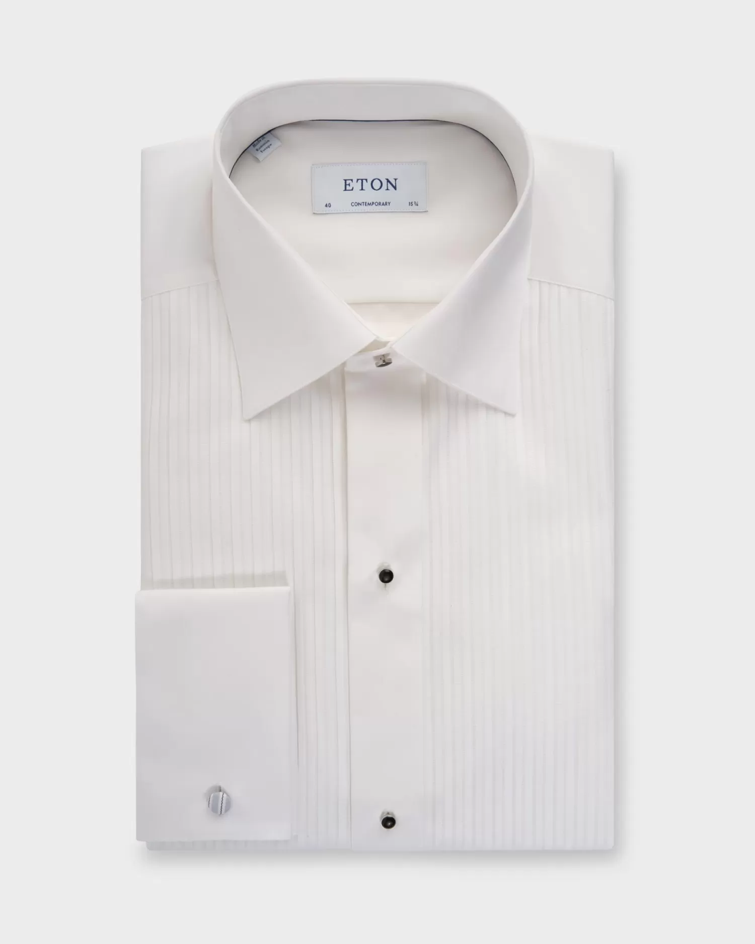 Eton Plisse White Dinner Shirt^ Evening Wear