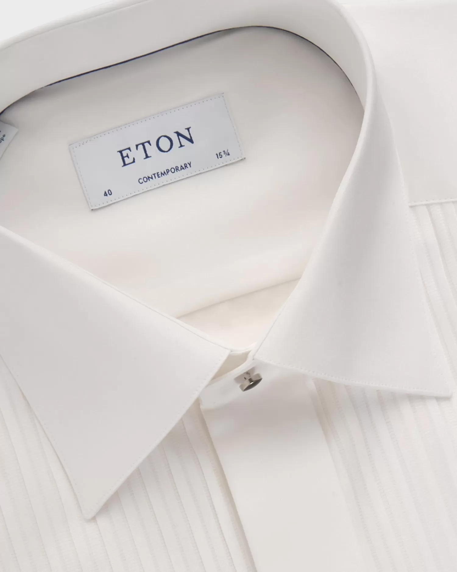 Eton Plisse White Dinner Shirt^ Evening Wear