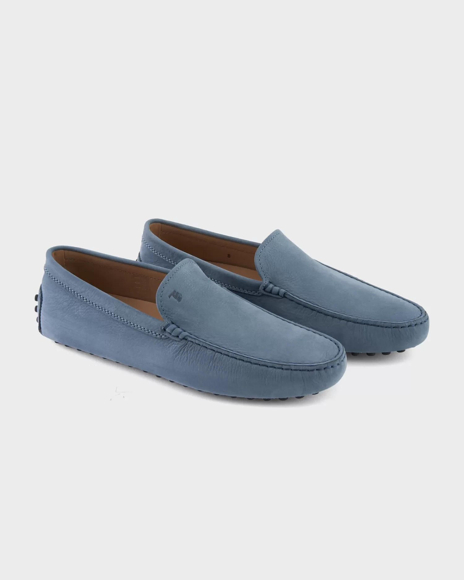 Tods Powder Blue Gommino Nubuck Driving Shoes^ Loafers