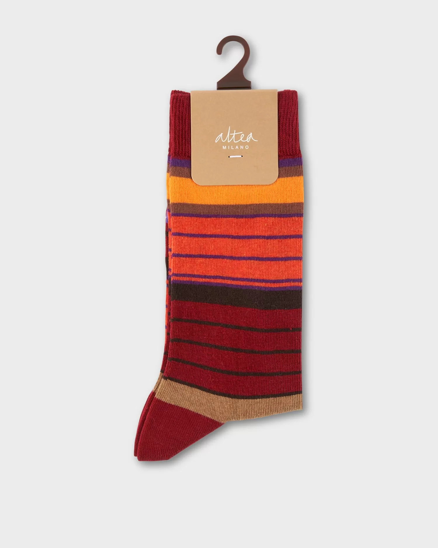 Altea Red Multi Striped Socks^ Socks