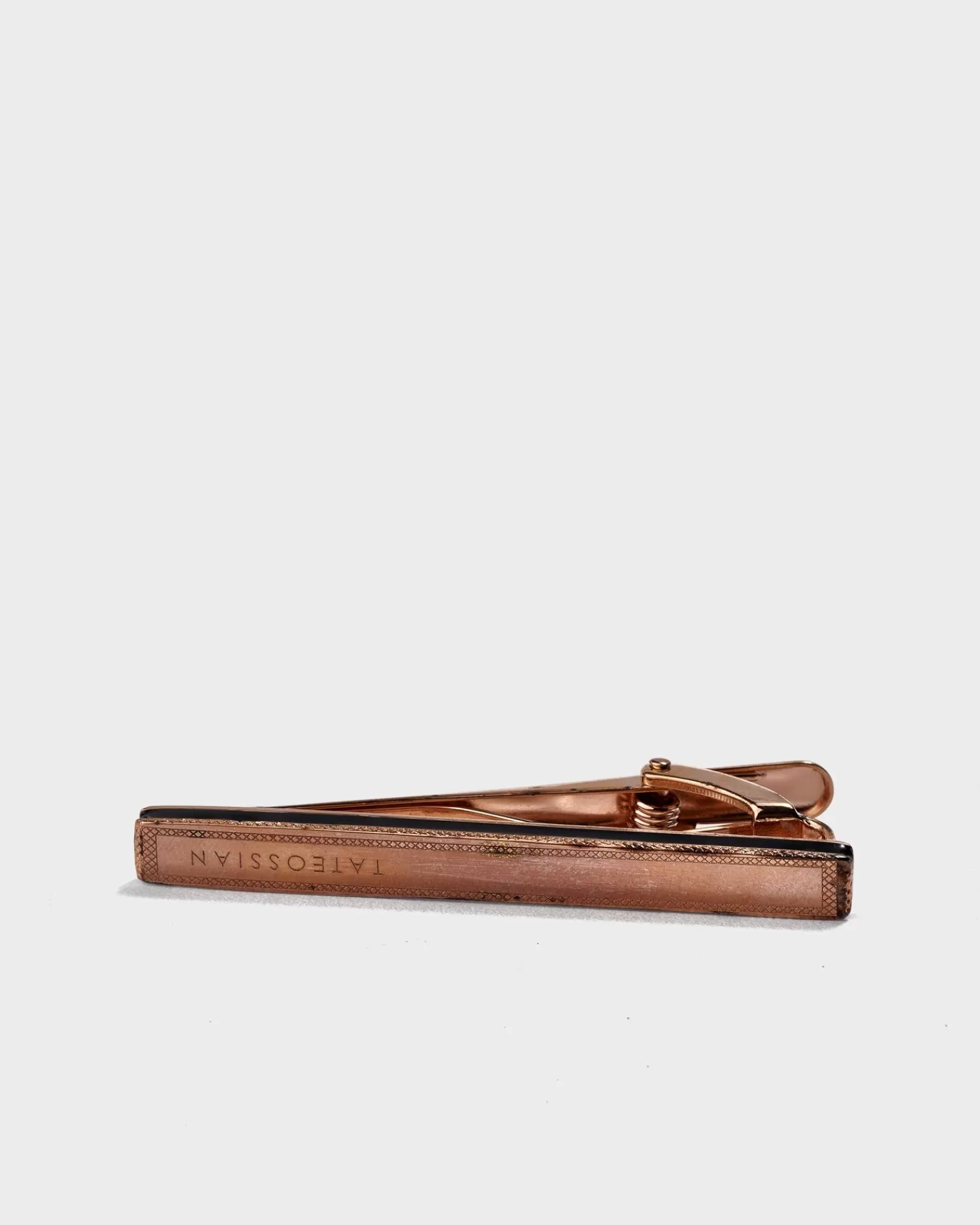 Tateossian Rose Gold Logo Tie Clip^ Cufflinks