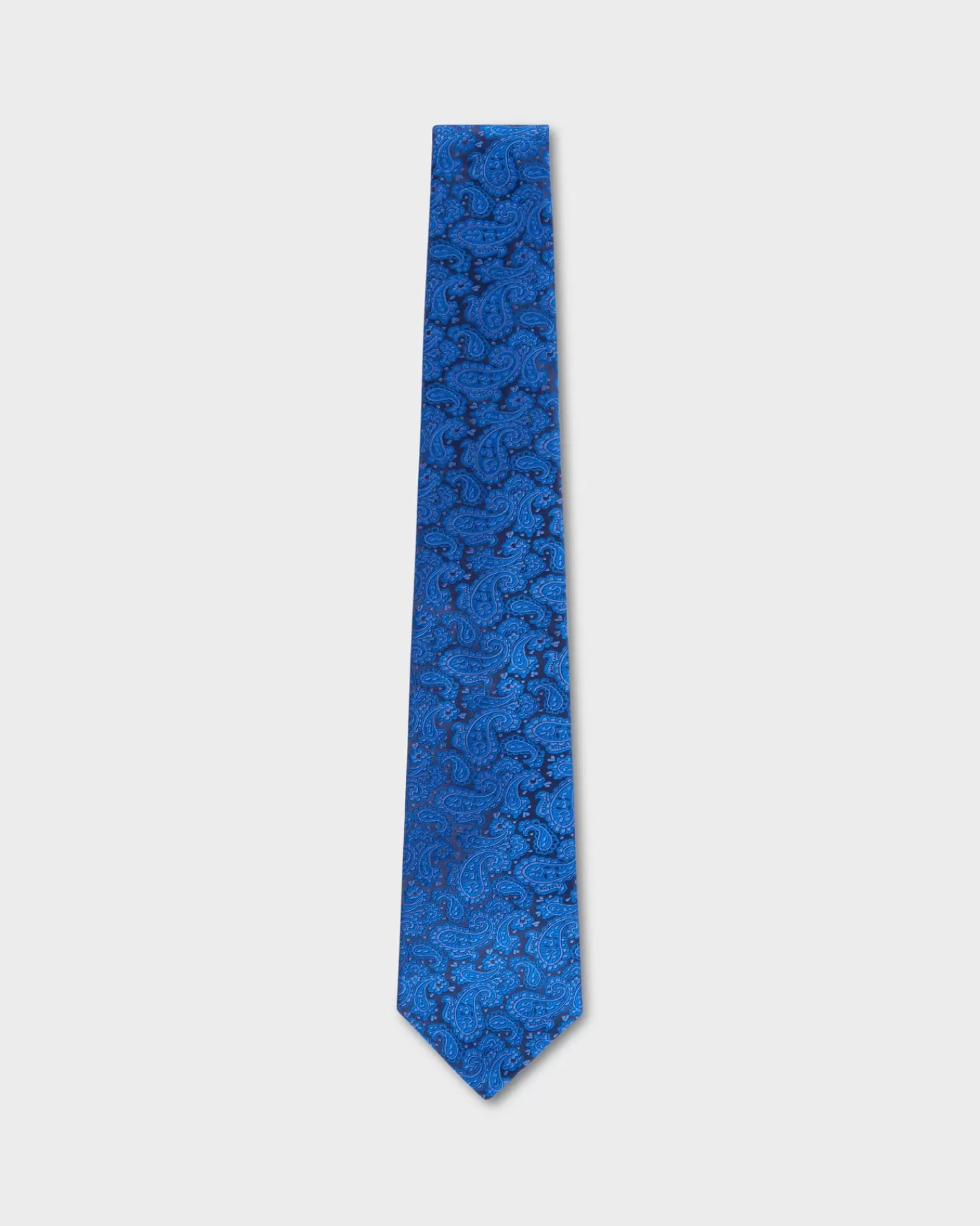 Kiton Royal Blue Paisley Tie^ Ties