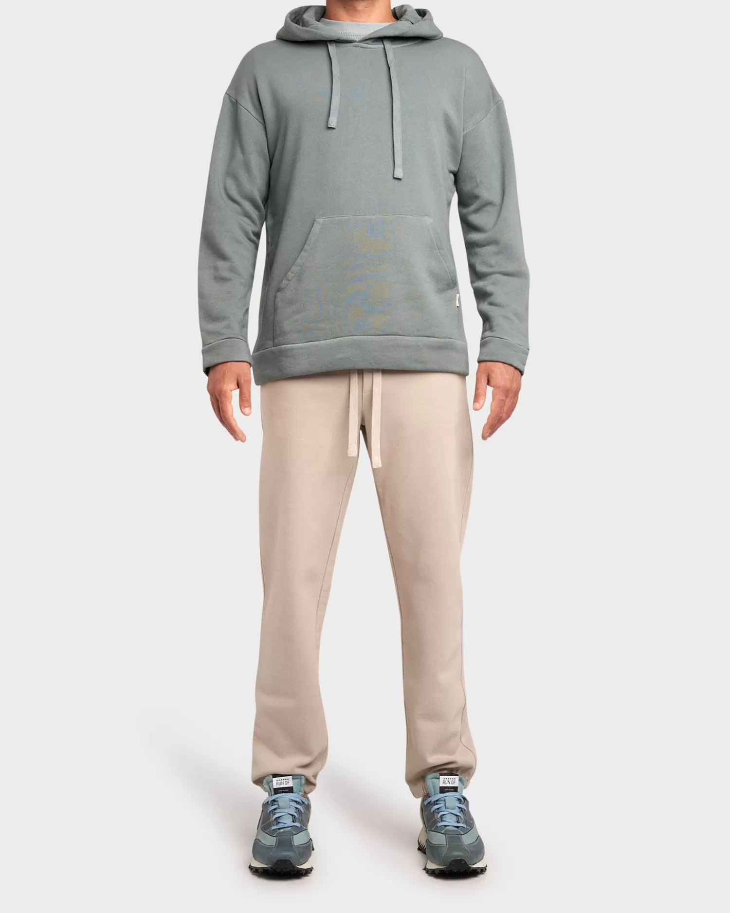 Crossley Sea Green Cotton Fleece Hoodie^ Sweatshirts And Hoodies