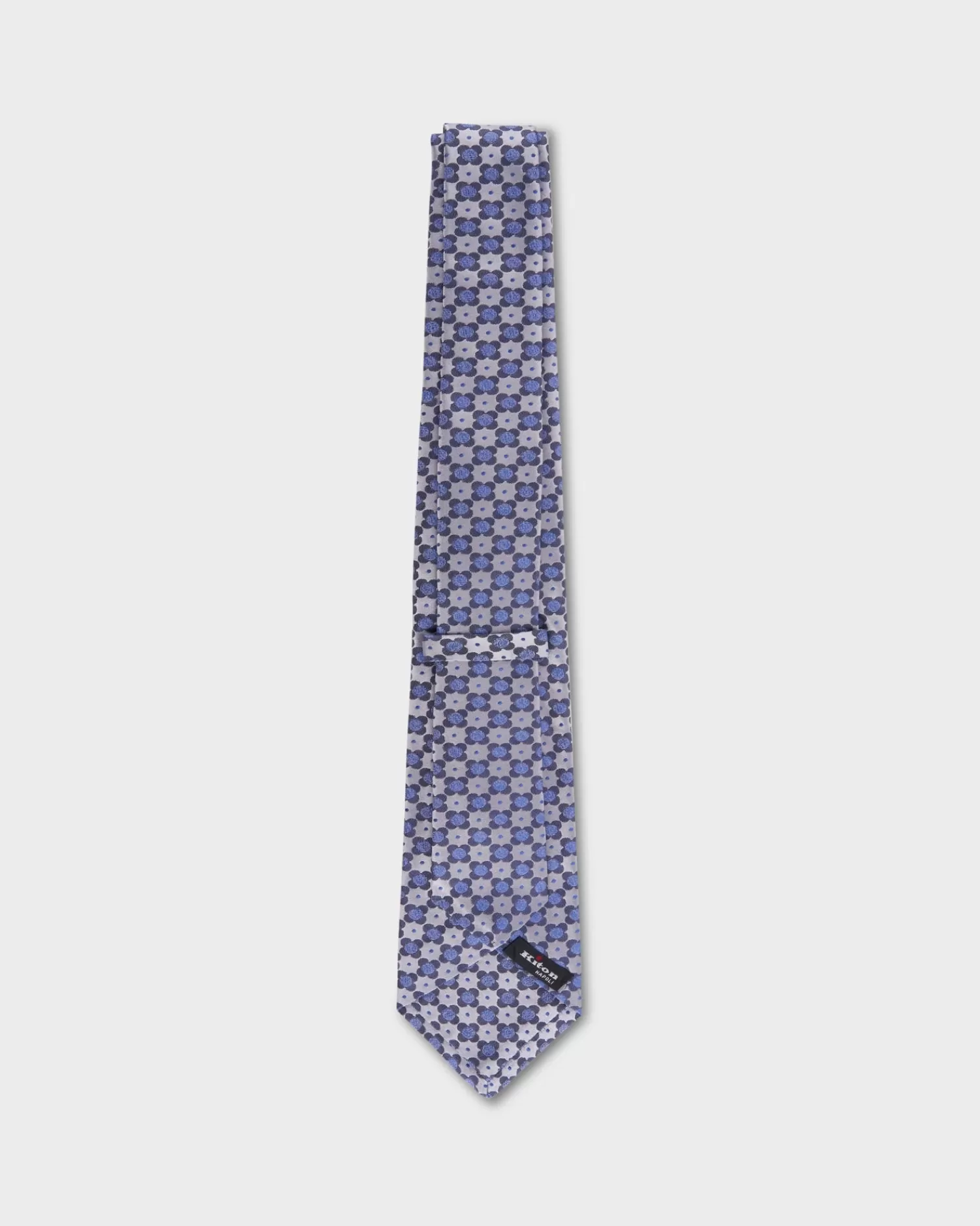 Kiton Silver Flower Design Tie^ Ties