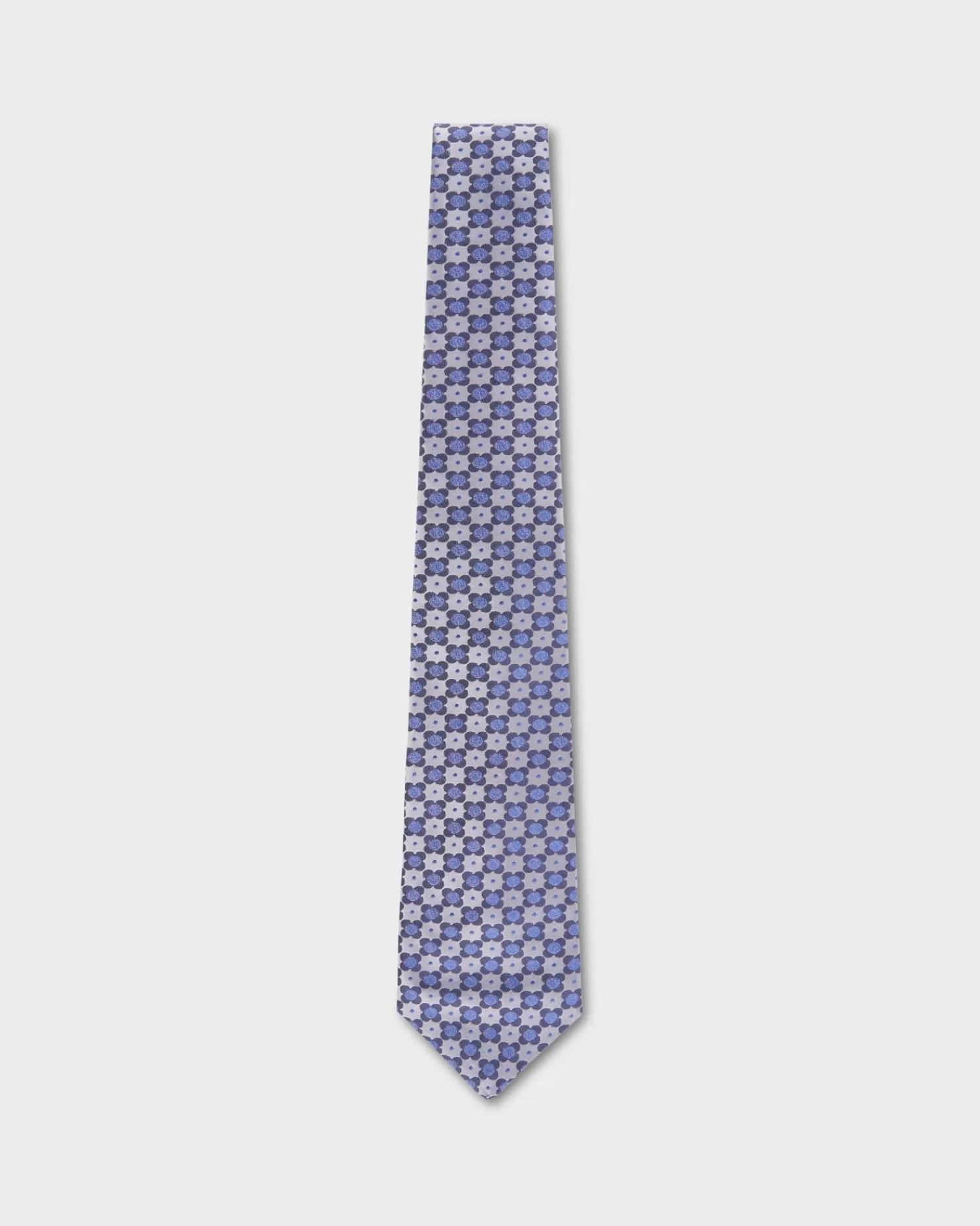 Kiton Silver Flower Design Tie^ Ties