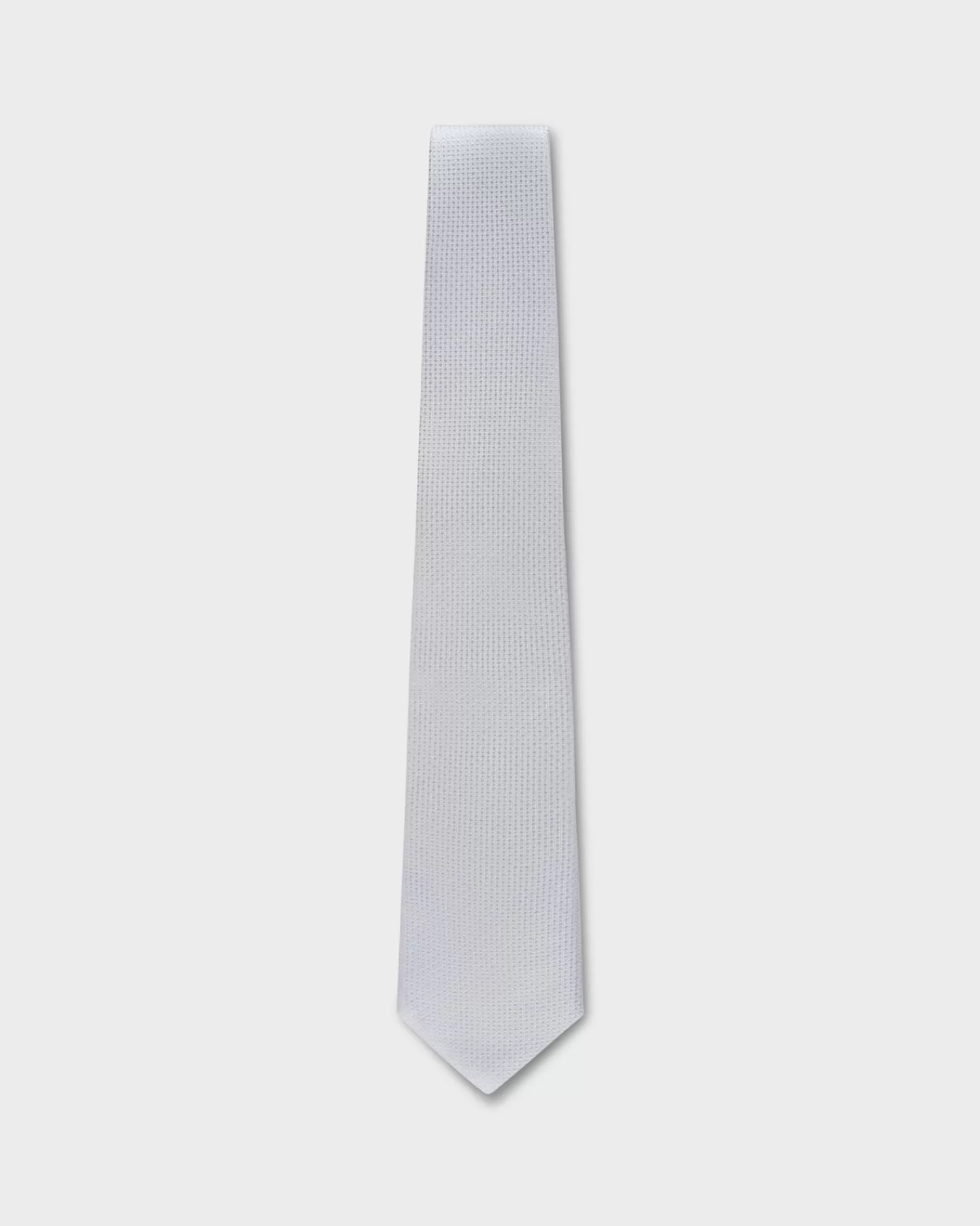 Altea Silver Microtexture Silk Tie^ Weddings