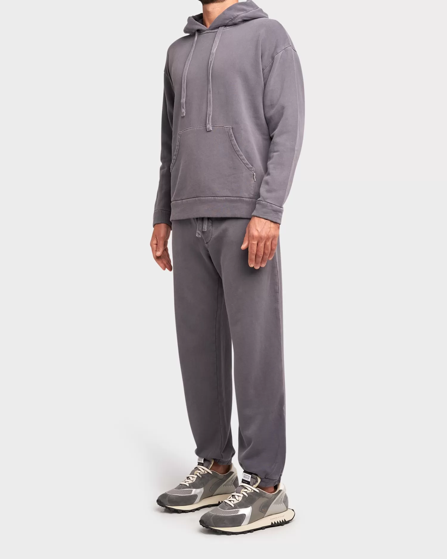 Crossley Slate Grey Cotton Hoodie^ Sweatshirts And Hoodies