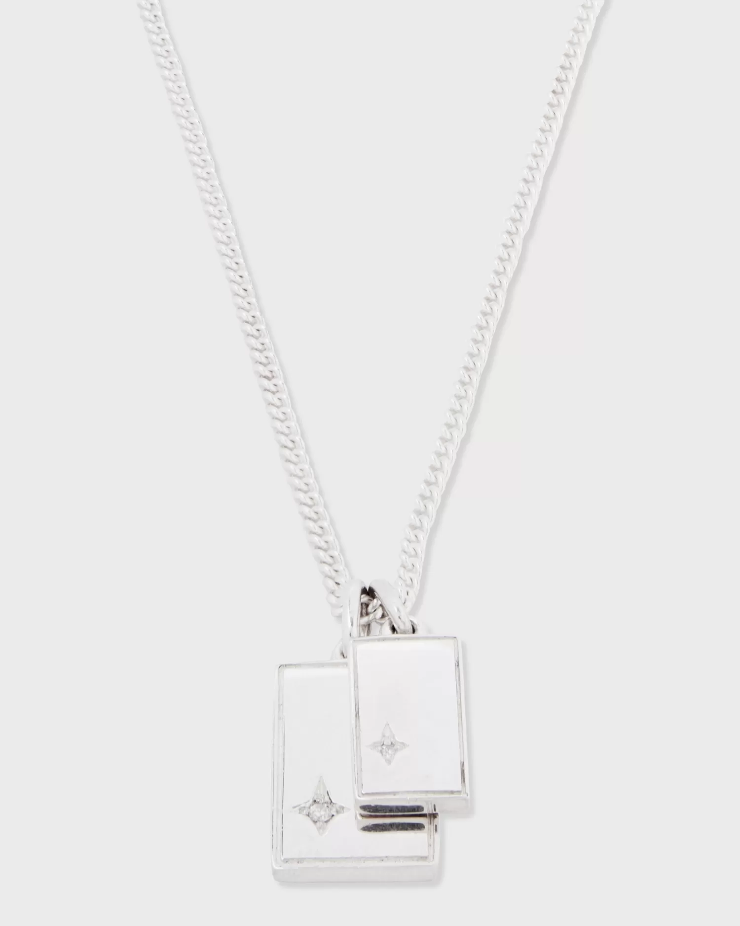 MAOR Sterling Silver Gudo Rectangular Necklace^ Jewellery