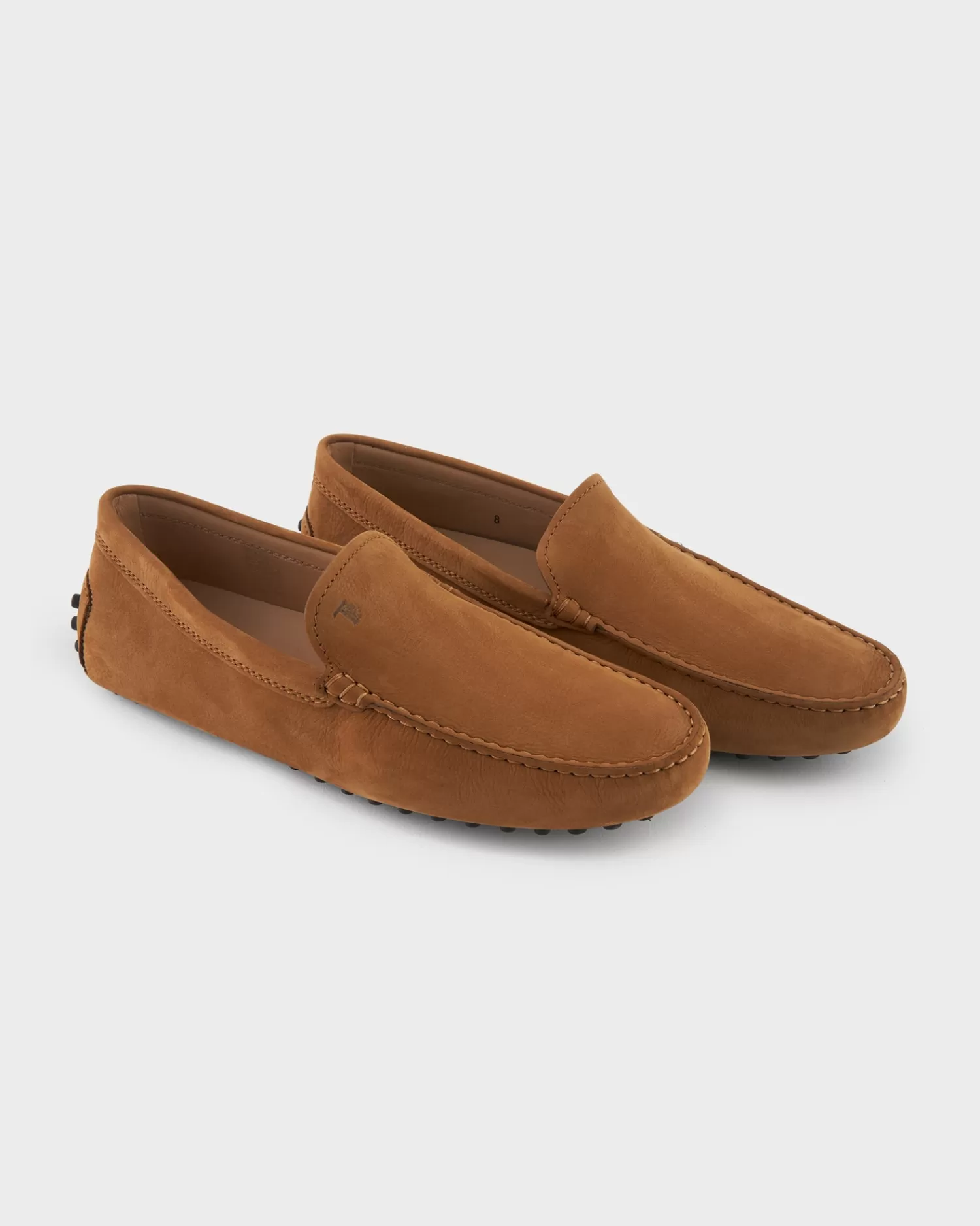 Tods Tan Gommino Nubuck Driving Shoes^ Loafers