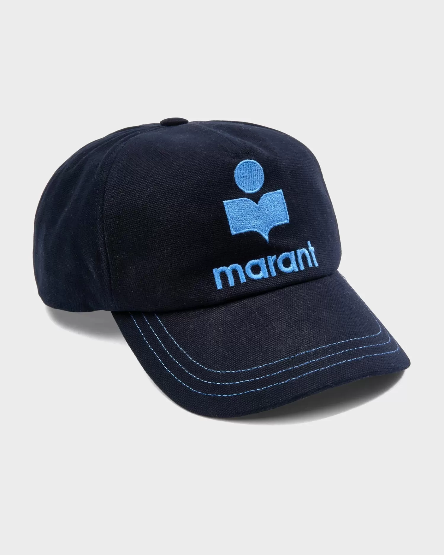 Isabel Marant Tyron Logo-Embroidered Navy Baseball Cap^ Hats And Beanies