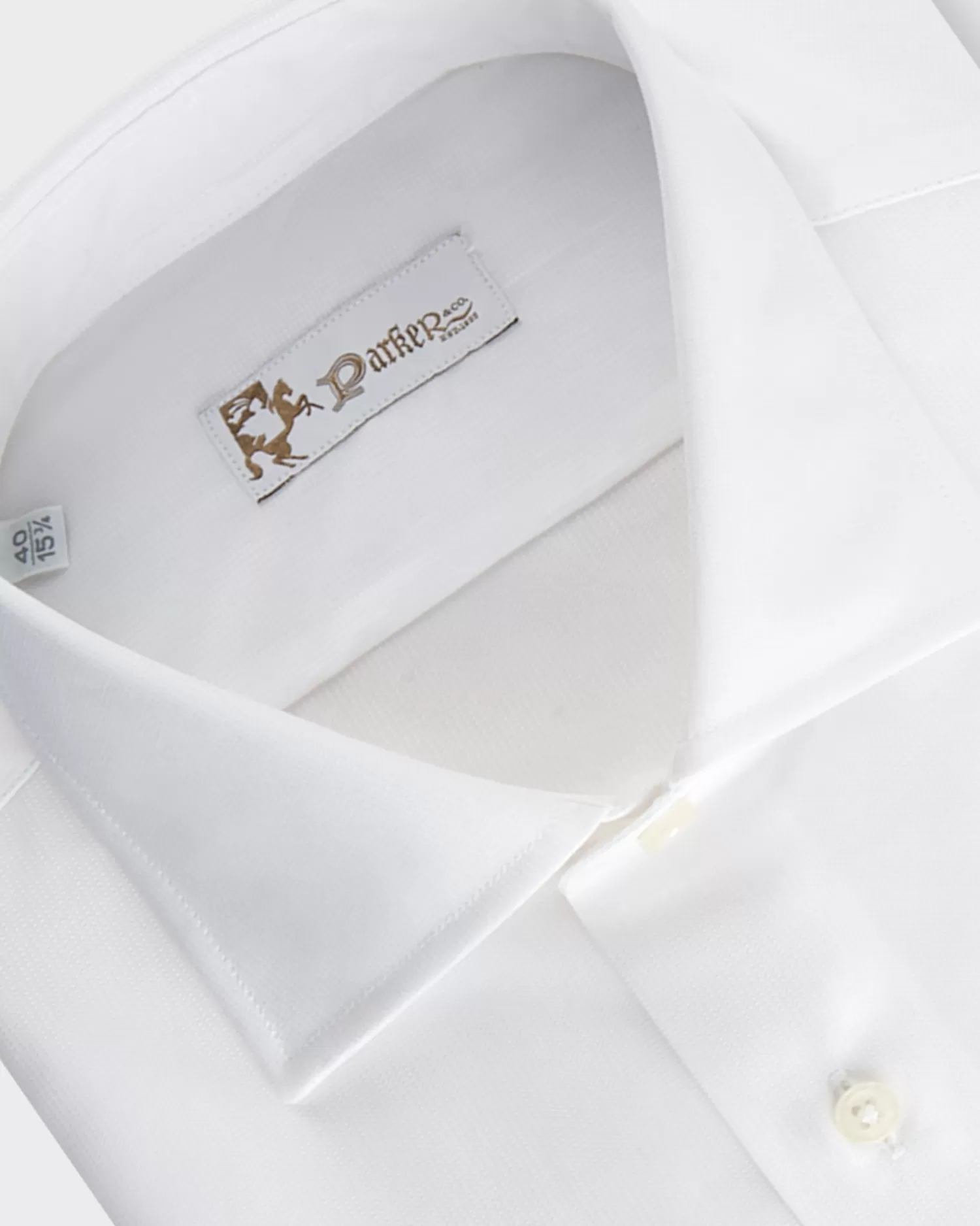 * White Check Microstructure Cotton Shirt^ Business Shirts