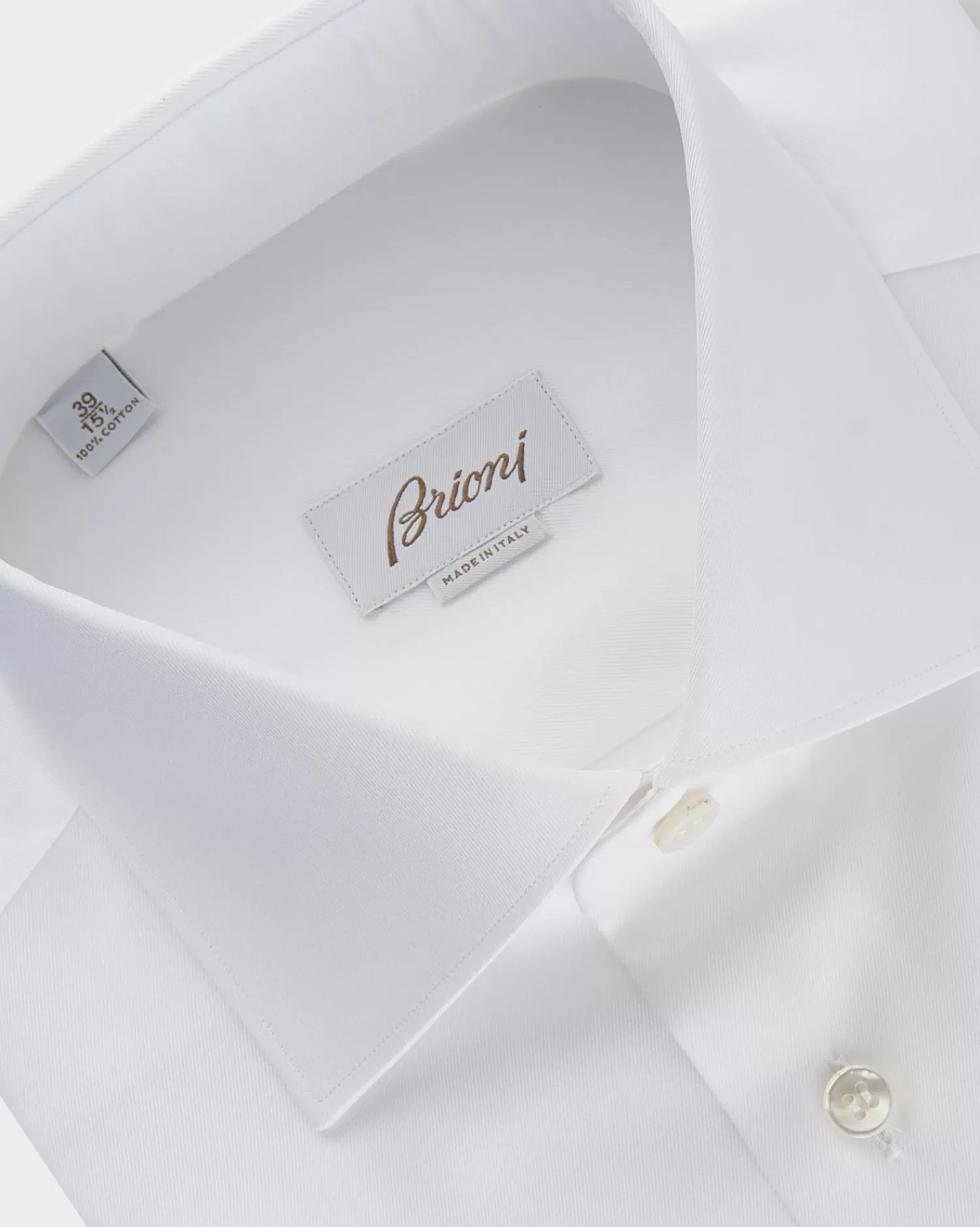 Brioni White Cotton French Cuff Shirt^ Business Shirts